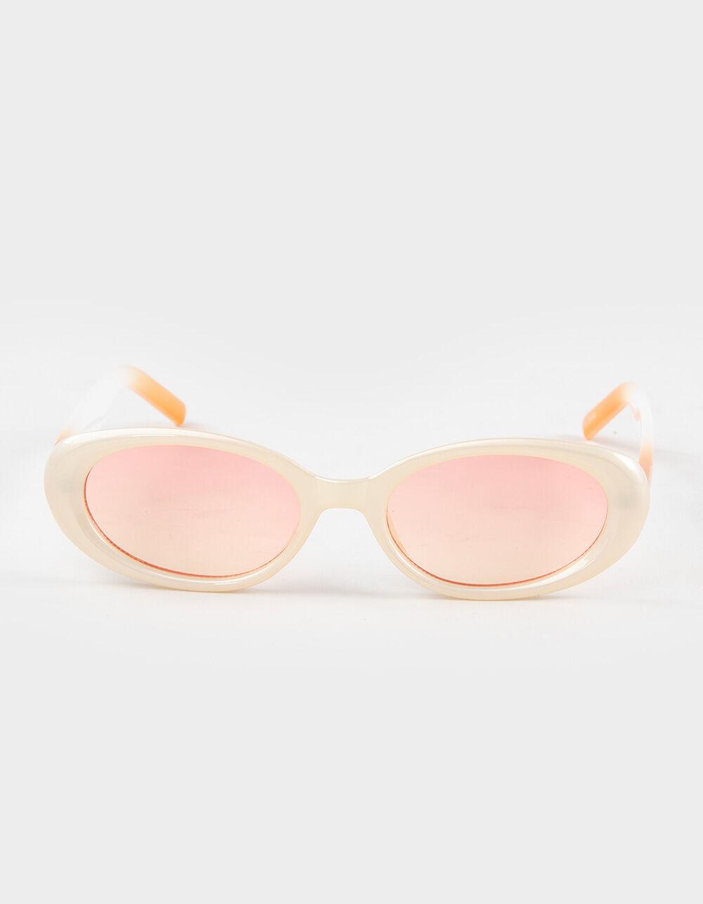 RSQ Oval Gradient Sunglasses - PEARL Product Image