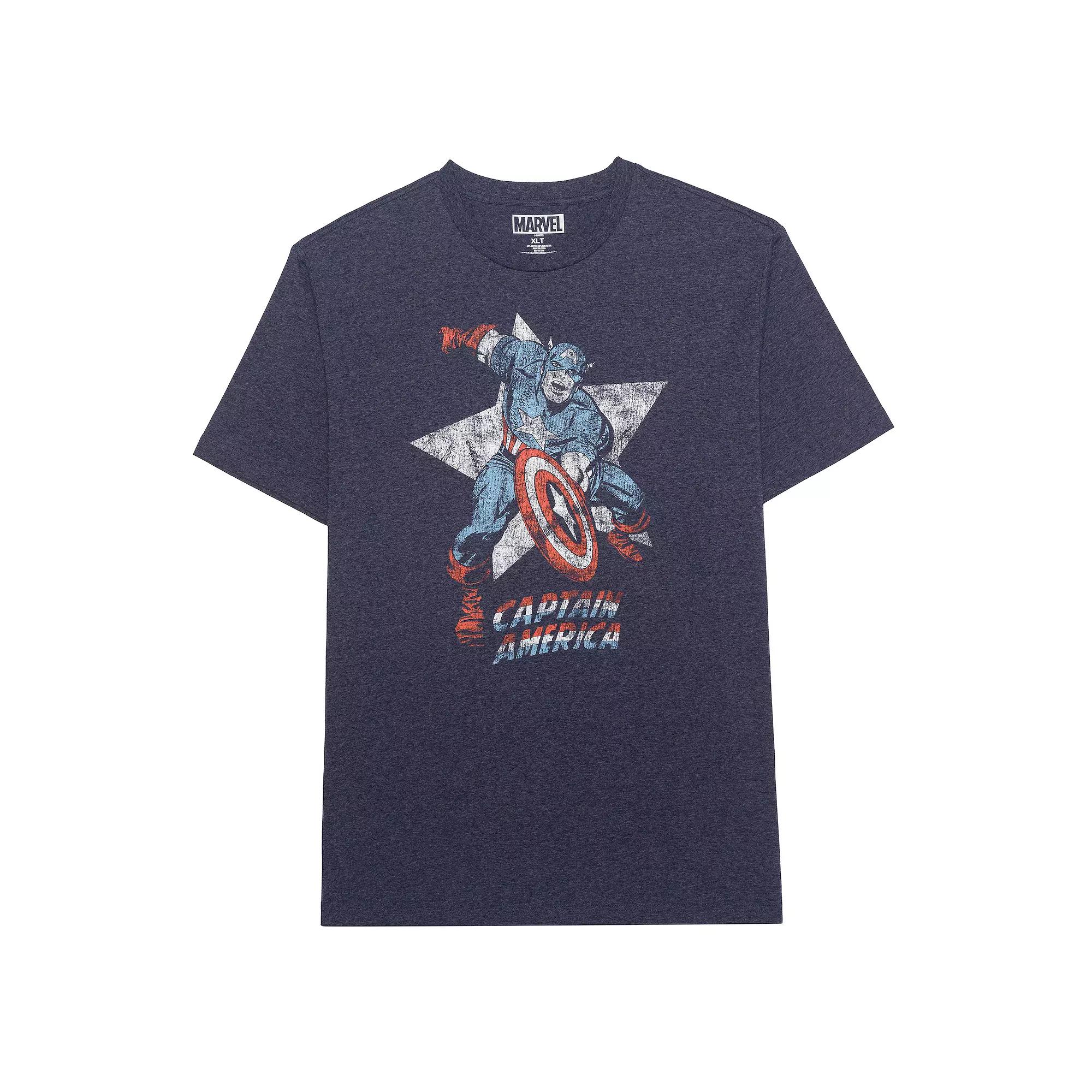 Big & Tall Marvel Captain America Old School Graphic Tee, Men's,  Product Image