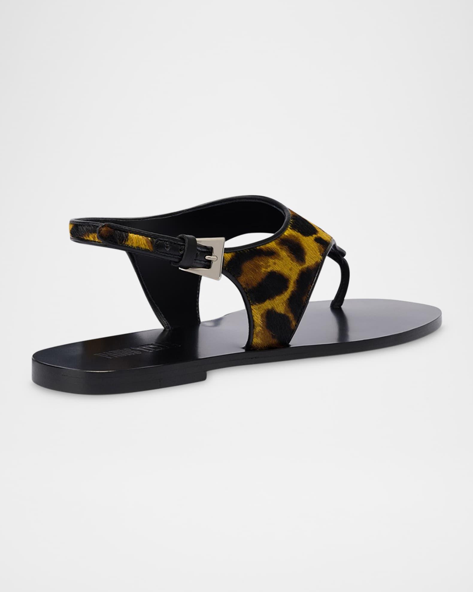 Amalfi Leopard Thong Slingback Sandals Product Image