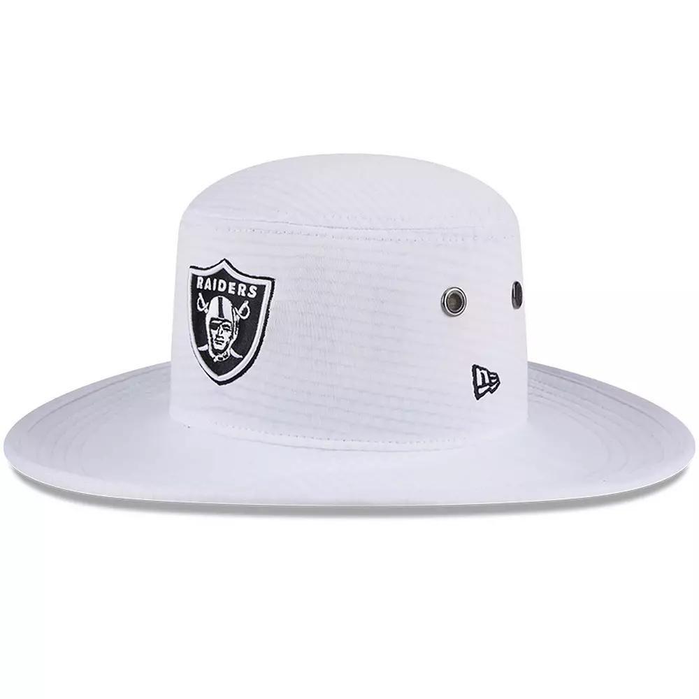 Men's New Era White Las Vegas Raiders 2024 NFL Training Camp Panama Bucket Hat, Lvr White Product Image