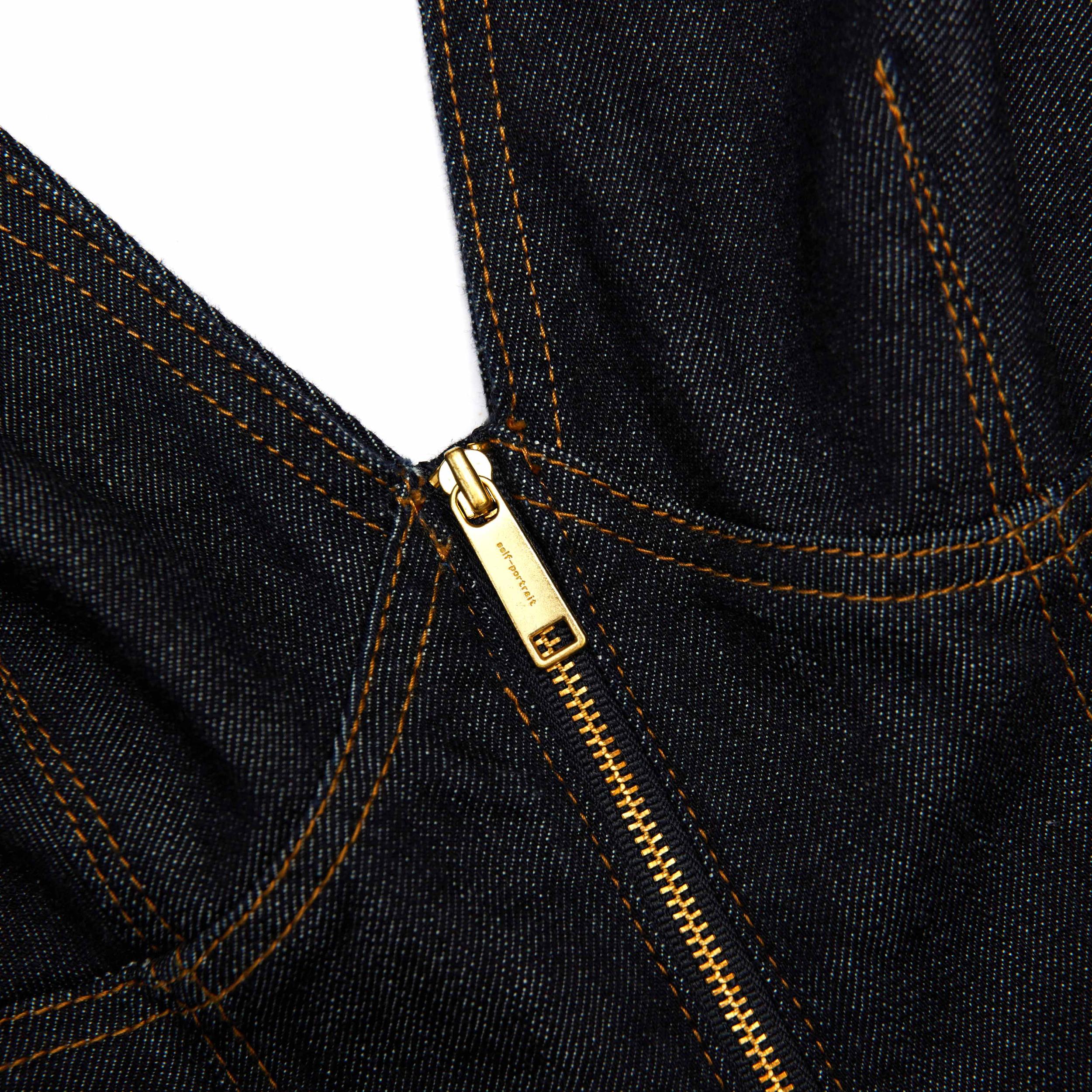 Indigo Denim Midi Dress Product Image