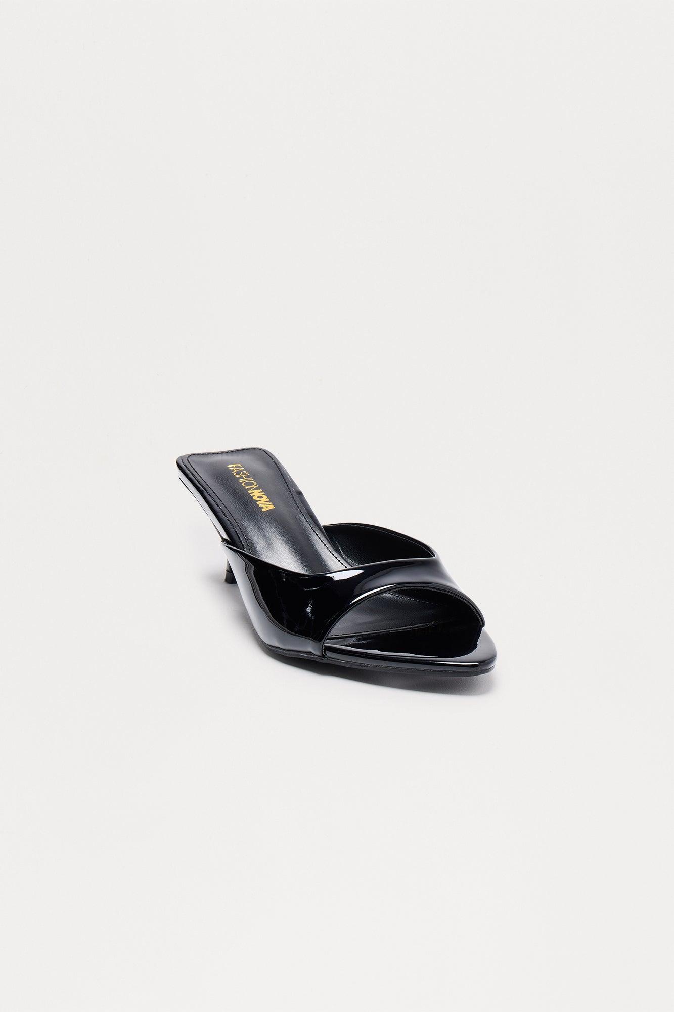 Rubiana Patent Mules - Black Female Product Image