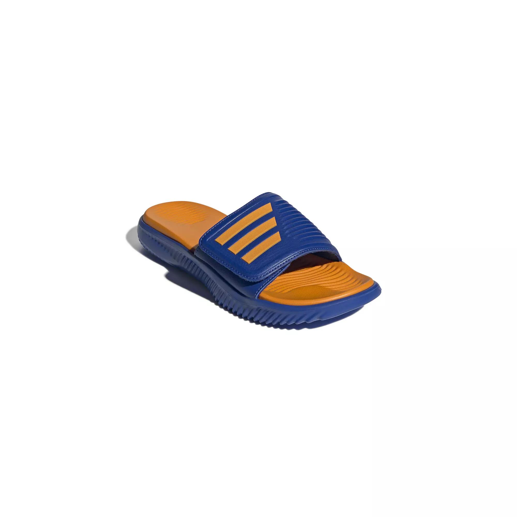 adidas Alpharesponse 2.0 Men's Swimming Slides, Size: 8, Royal Blue Orange Product Image