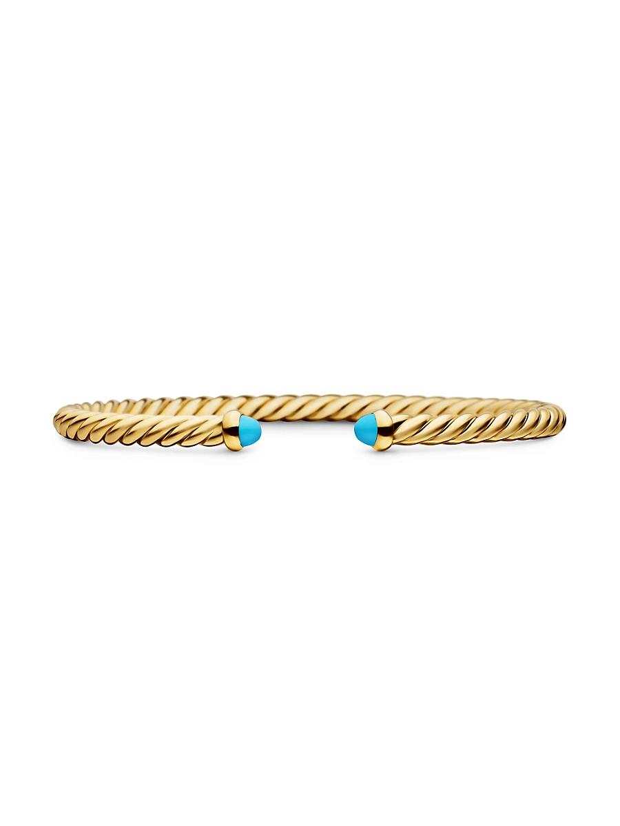 Womens Modern Cablespira Bracelet in 18K Yellow Gold Product Image