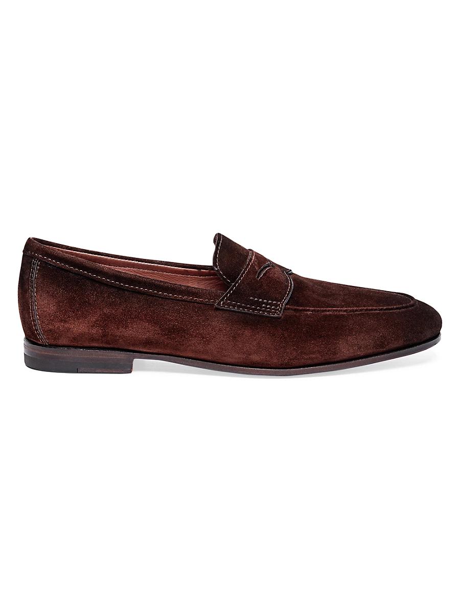 Mens Carlos Suede Penny Loafers Product Image
