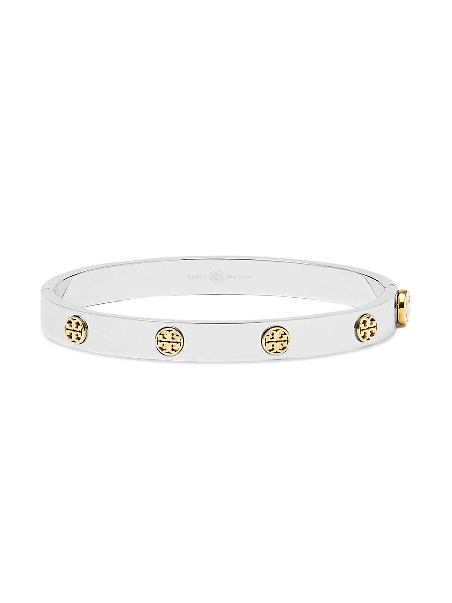 Womens Miller Stud Two-Tone Stainless Steel Hinge Bracelet Product Image