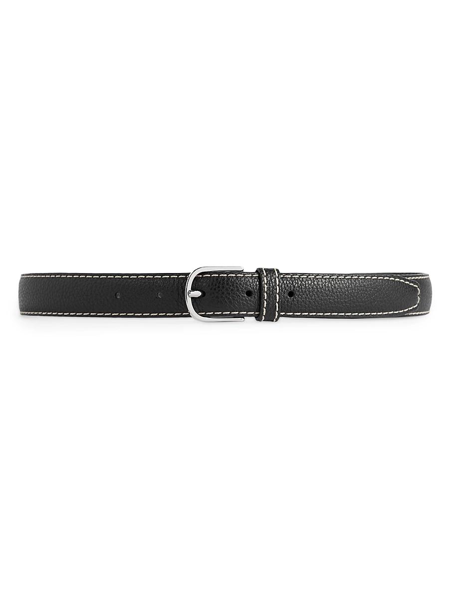 Womens Slim Trouser Leather Belt Product Image