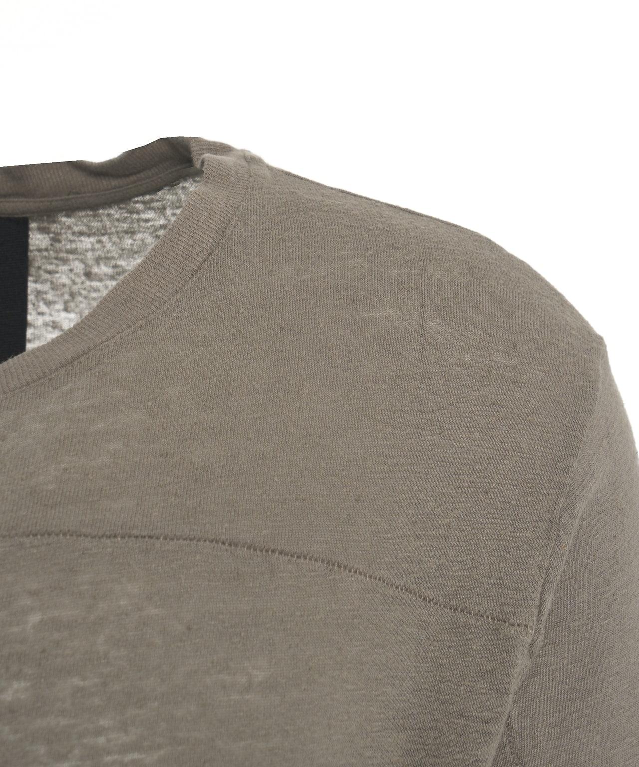 T-shirt in linen blend Product Image