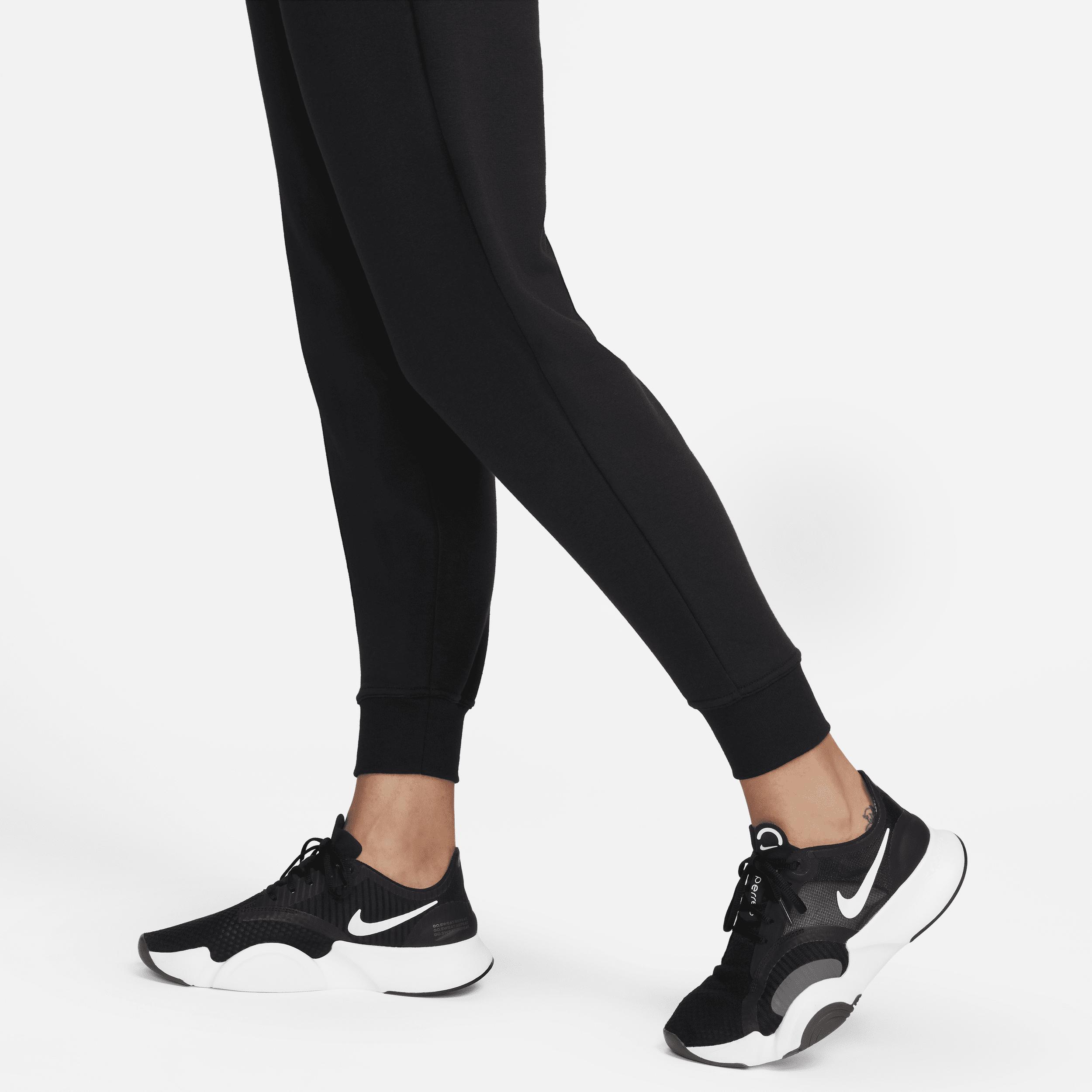 Nike Womens Dri-FIT One High-Waisted 7/8 French Terry Jogger Pants | FB5434-010 Product Image