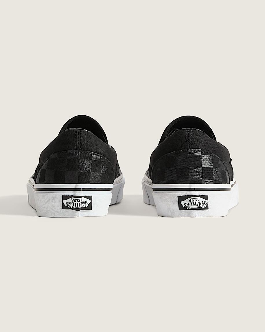 Vans | Classic Checkerboard Slip-On Black/Black Shoe Product Image