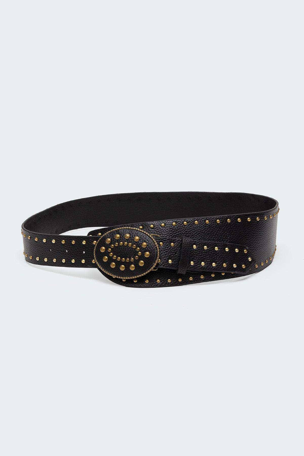 Studded Faux Leather Western Belt Product Image