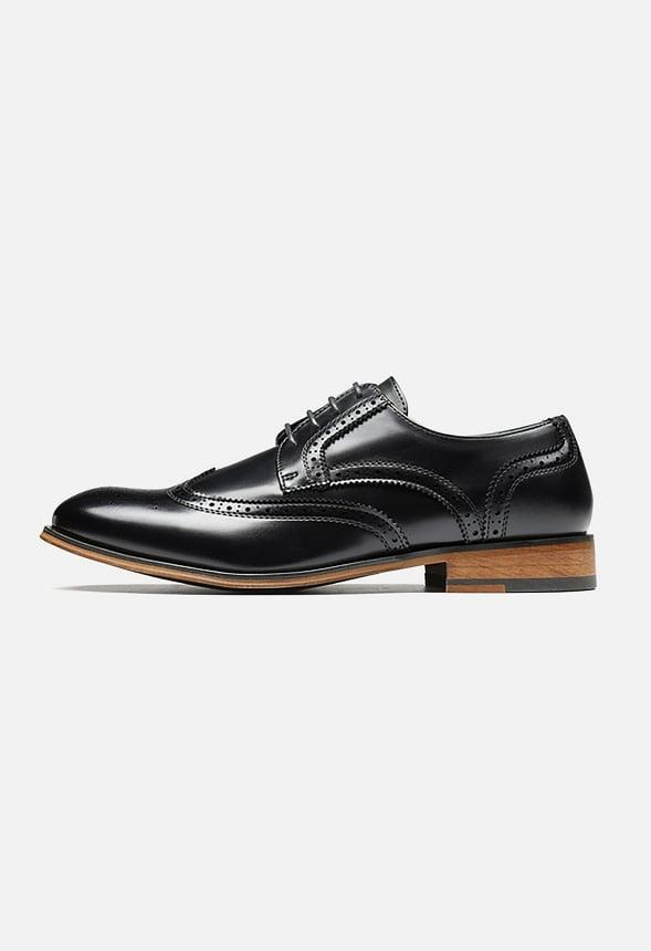 Men's Classic Wingtip Wide Dress Shoes Product Image