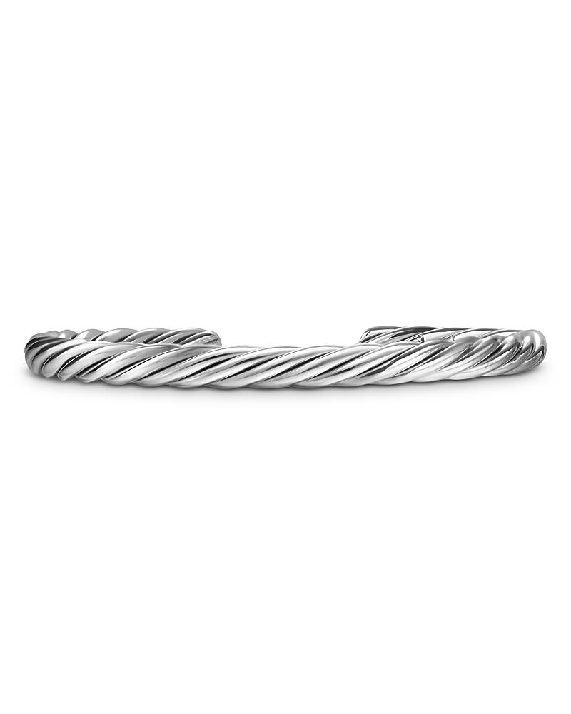 Mens Cable Cuff Bracelet in Sterling Silver, 6MM Product Image