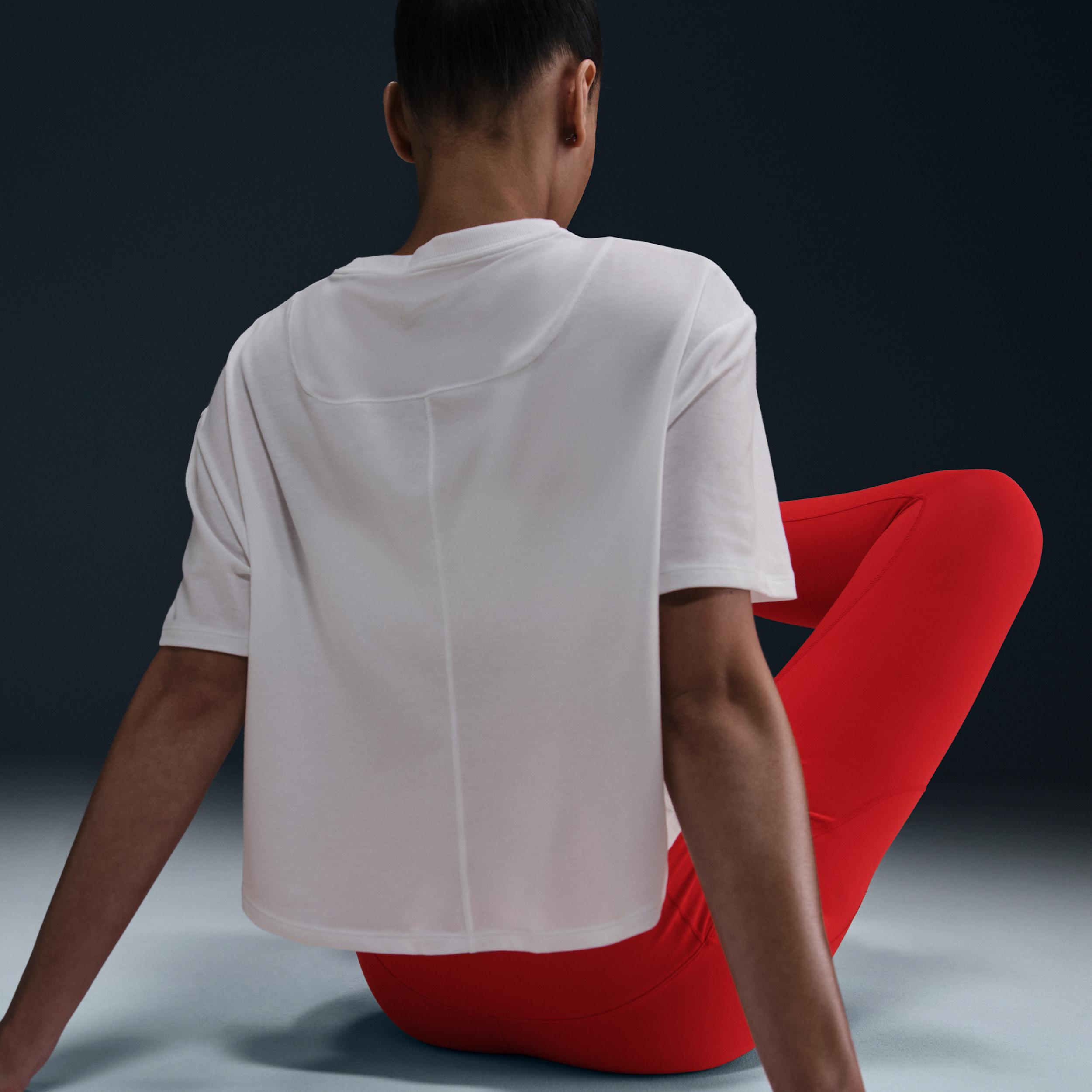 Nike Women's One Relaxed Dri-FIT Cropped Short-Sleeve Top Product Image