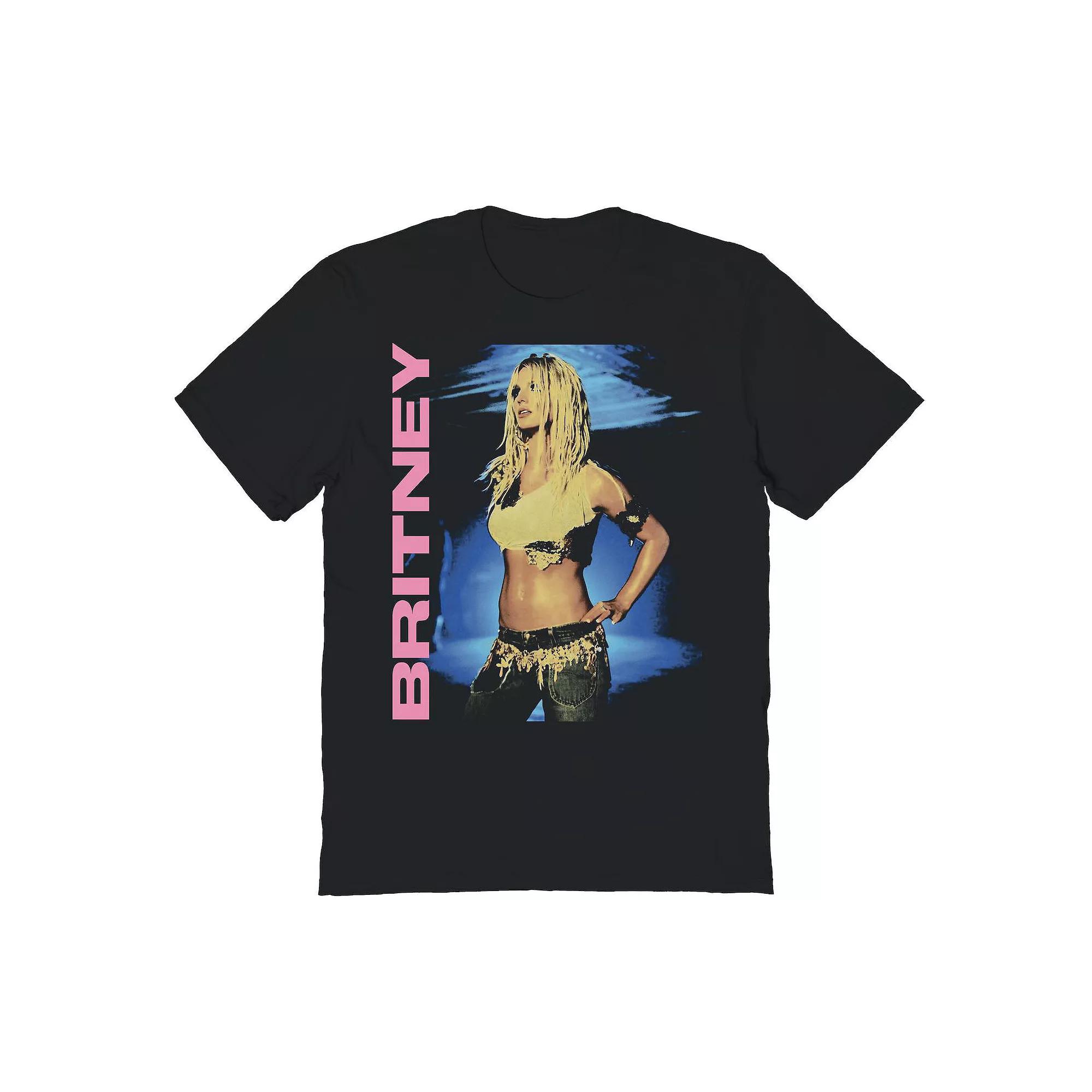 Men's Britney Spears Pink Logo Graphic Tee, Size: Large, Black Product Image