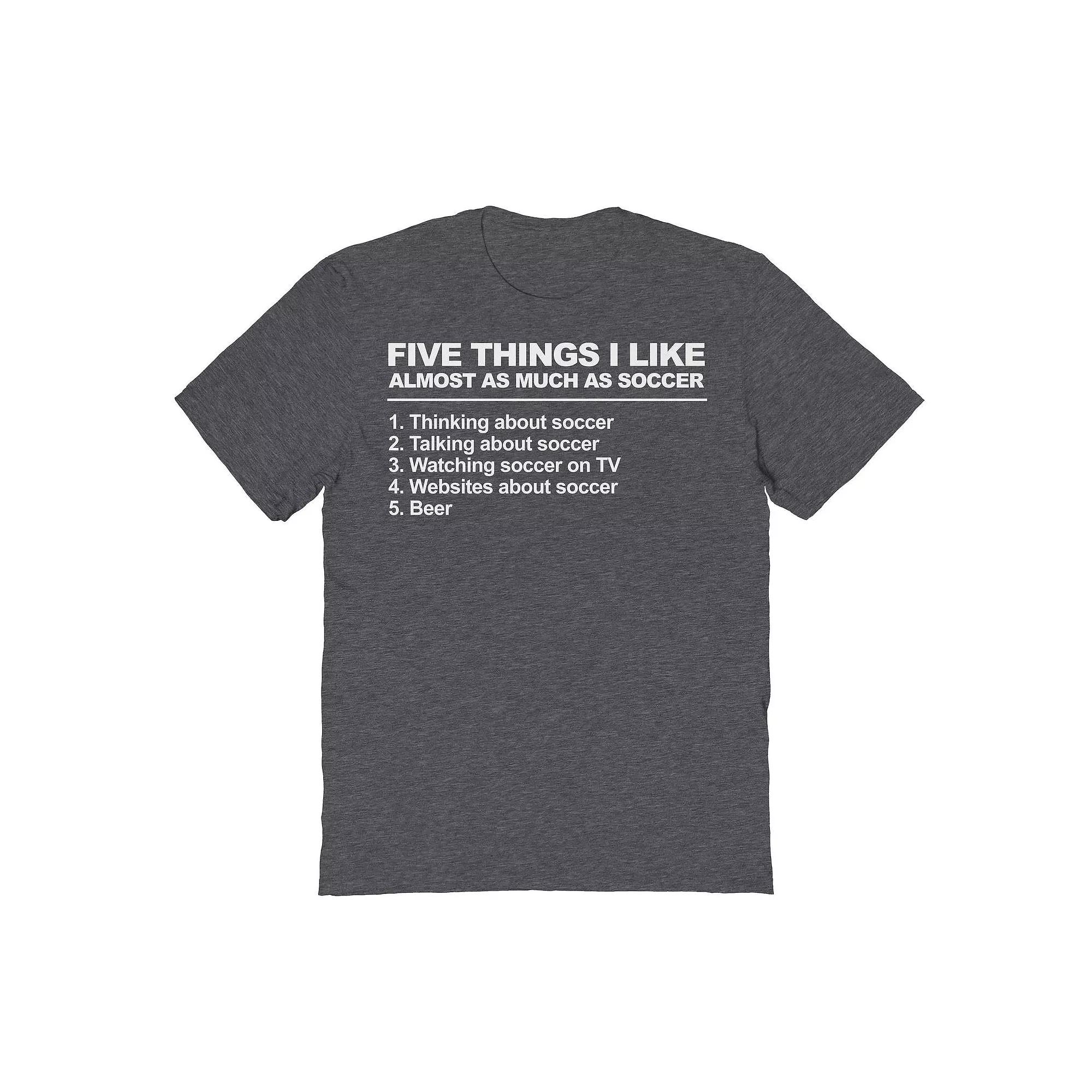 Men's Duke & Sons Five Things Soccer Graphic Tee, Adult Unisex,  Product Image