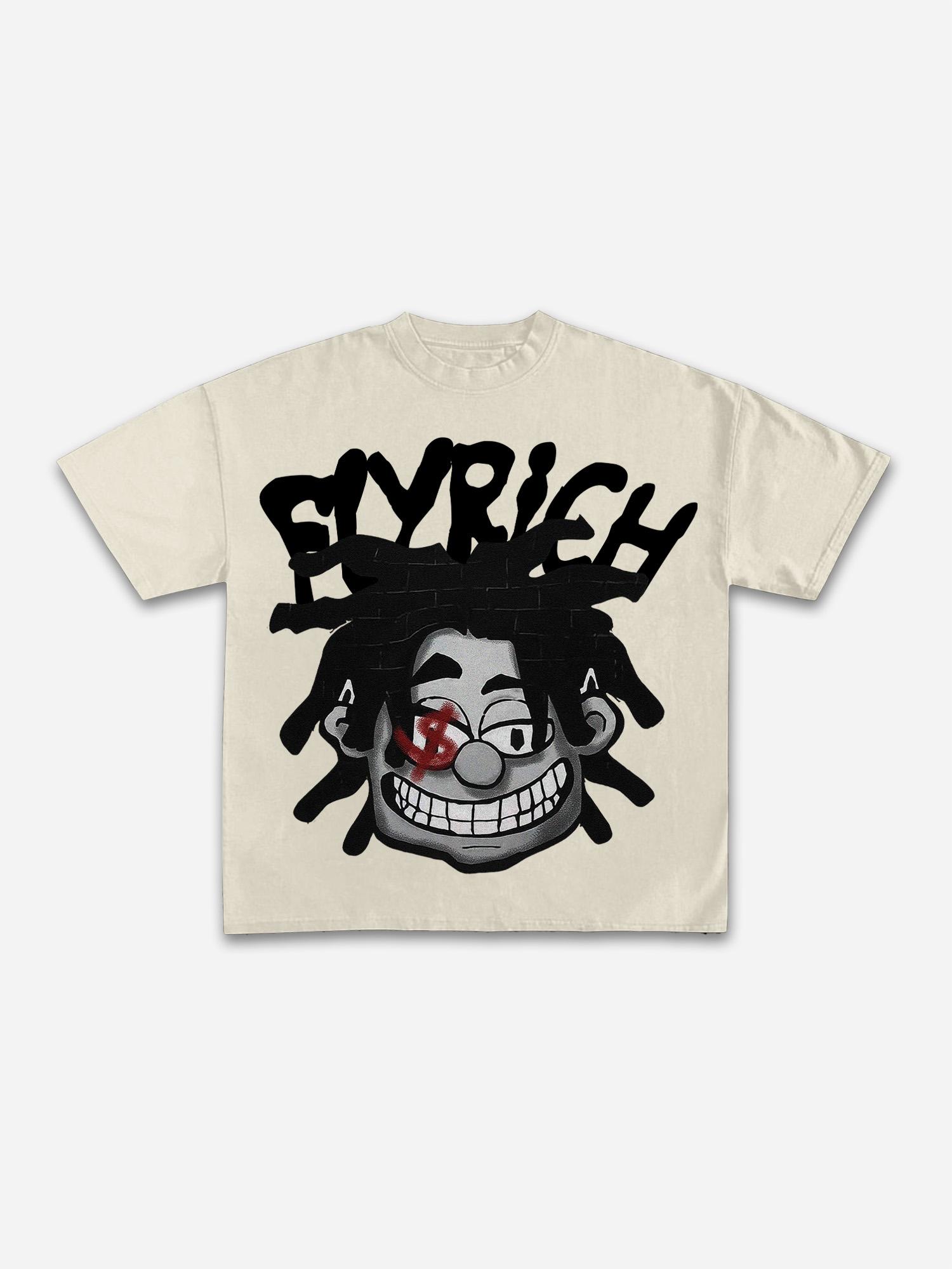 Valley Prayer Angel Vintage Distressed Graphic Cotton T-shirt Product Image