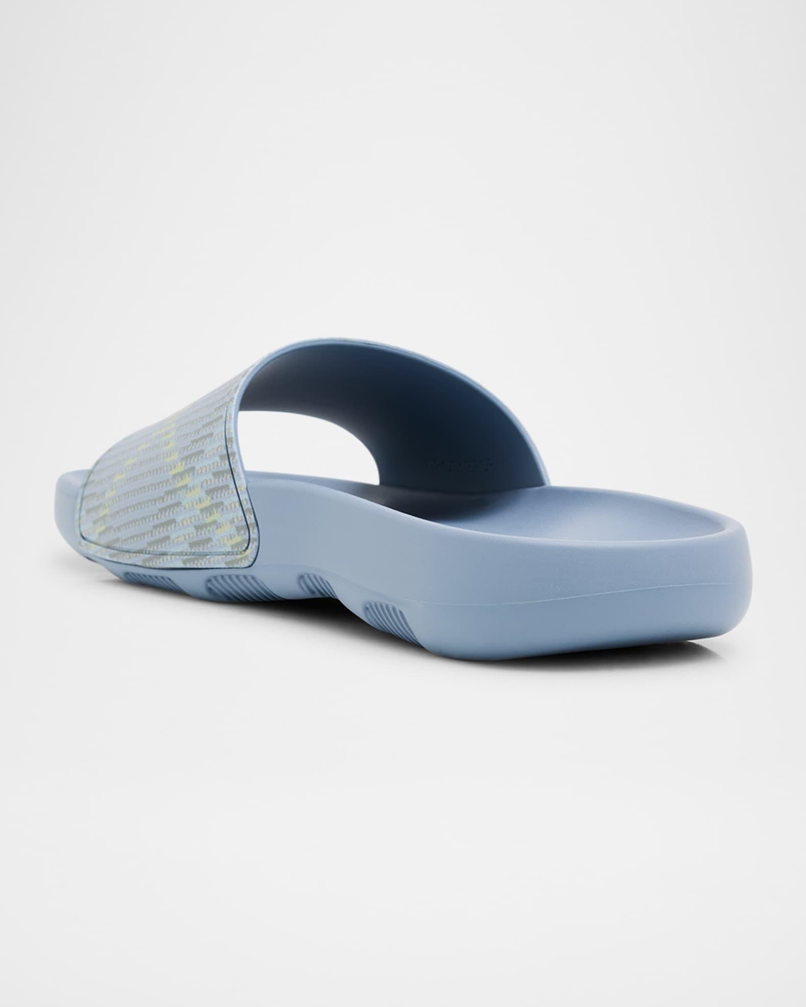 Men's Check Slide Sandals Product Image