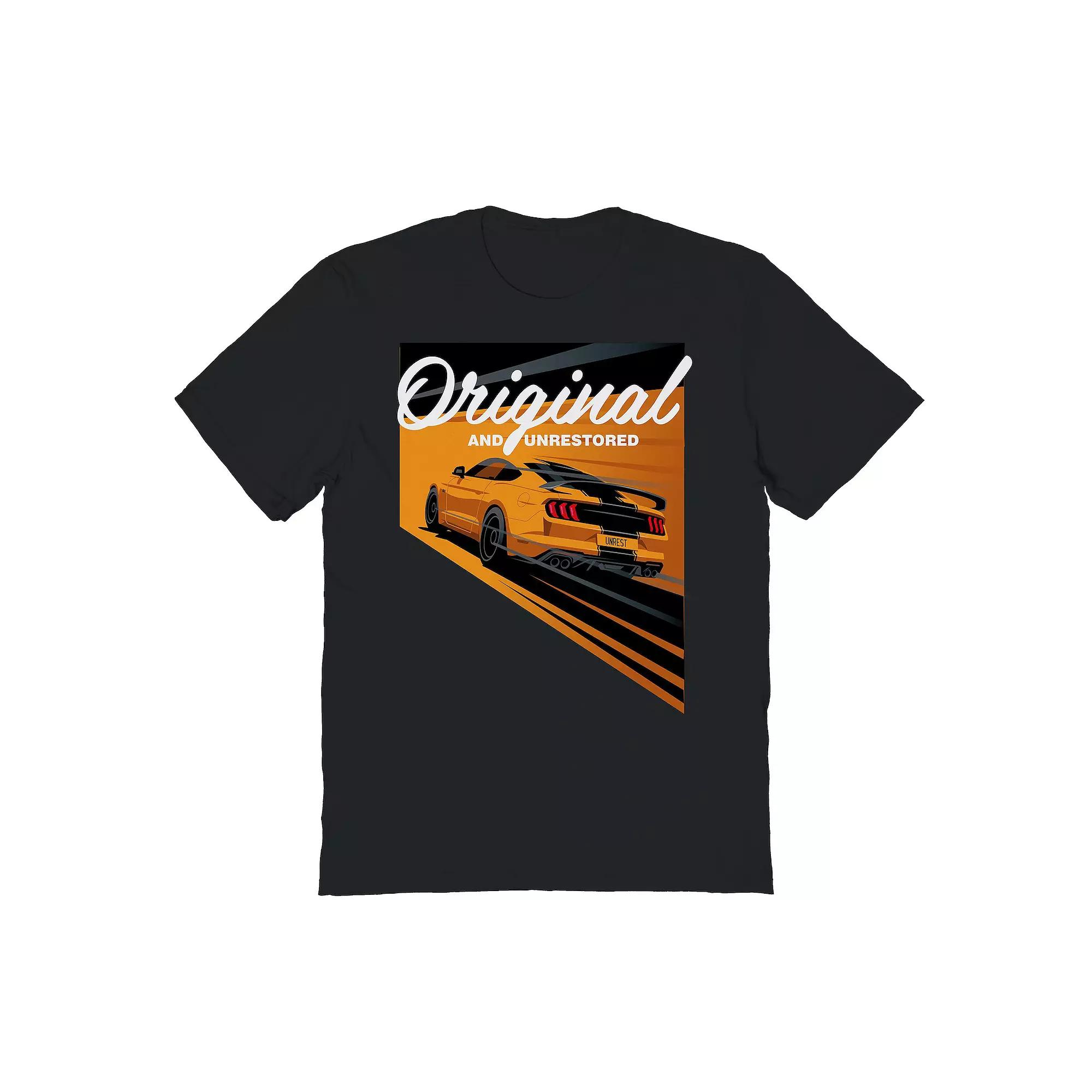 Men's Original & Unrestored Rear Car Graphic Tee,  Product Image