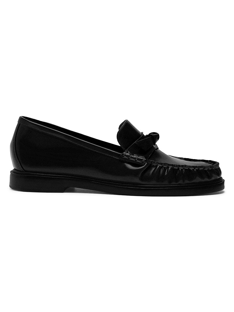 Womens Clarita Leather Loafers Product Image