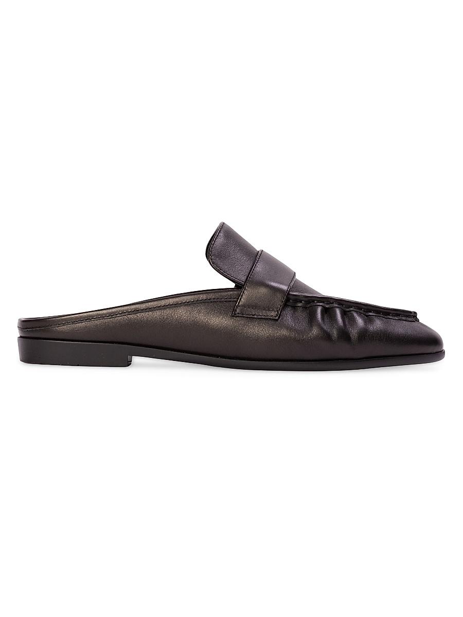 Womens Gabby Backless Leather Loafers Product Image