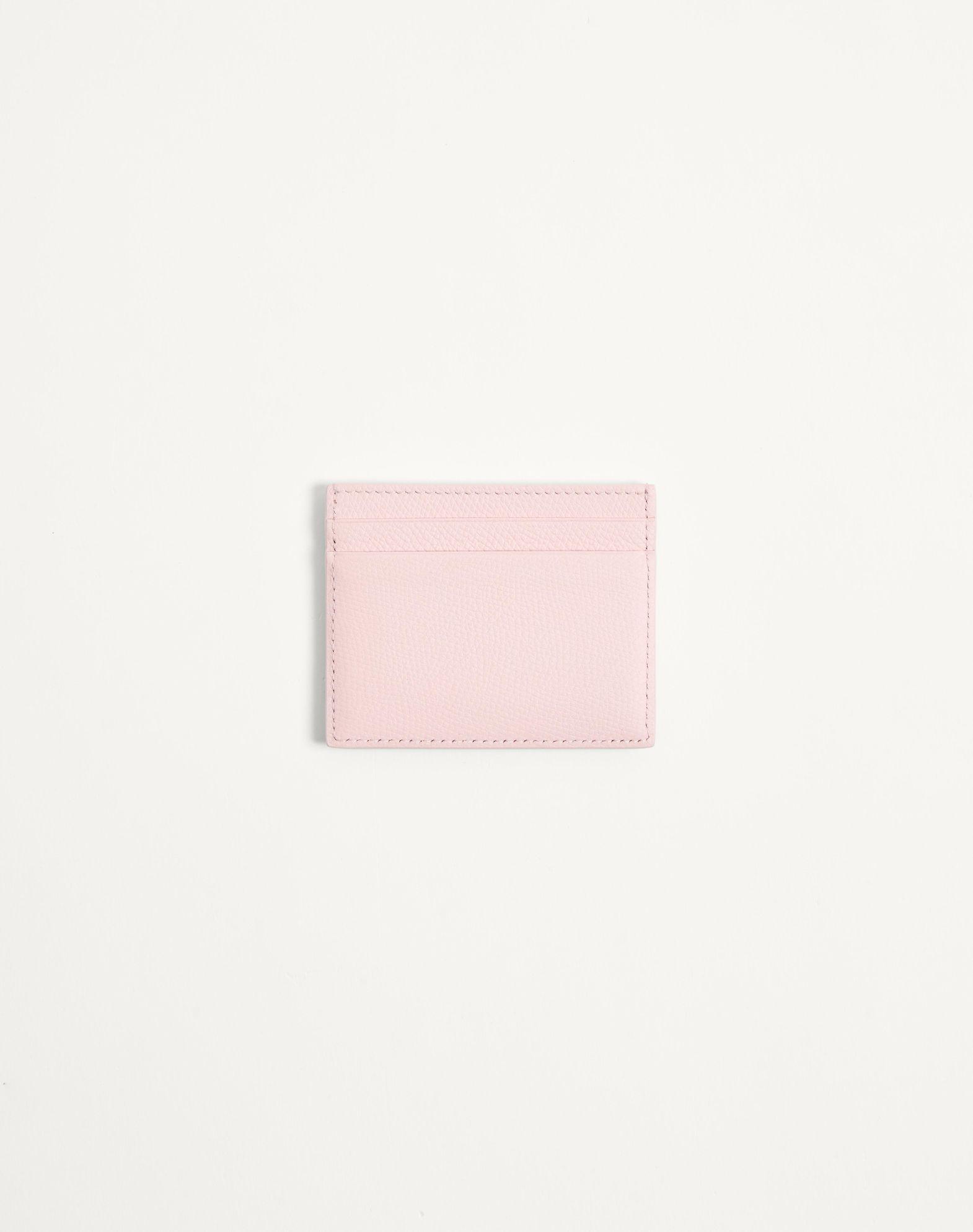 Vlogo Signature Grainy Calfskin Card Holder Product Image