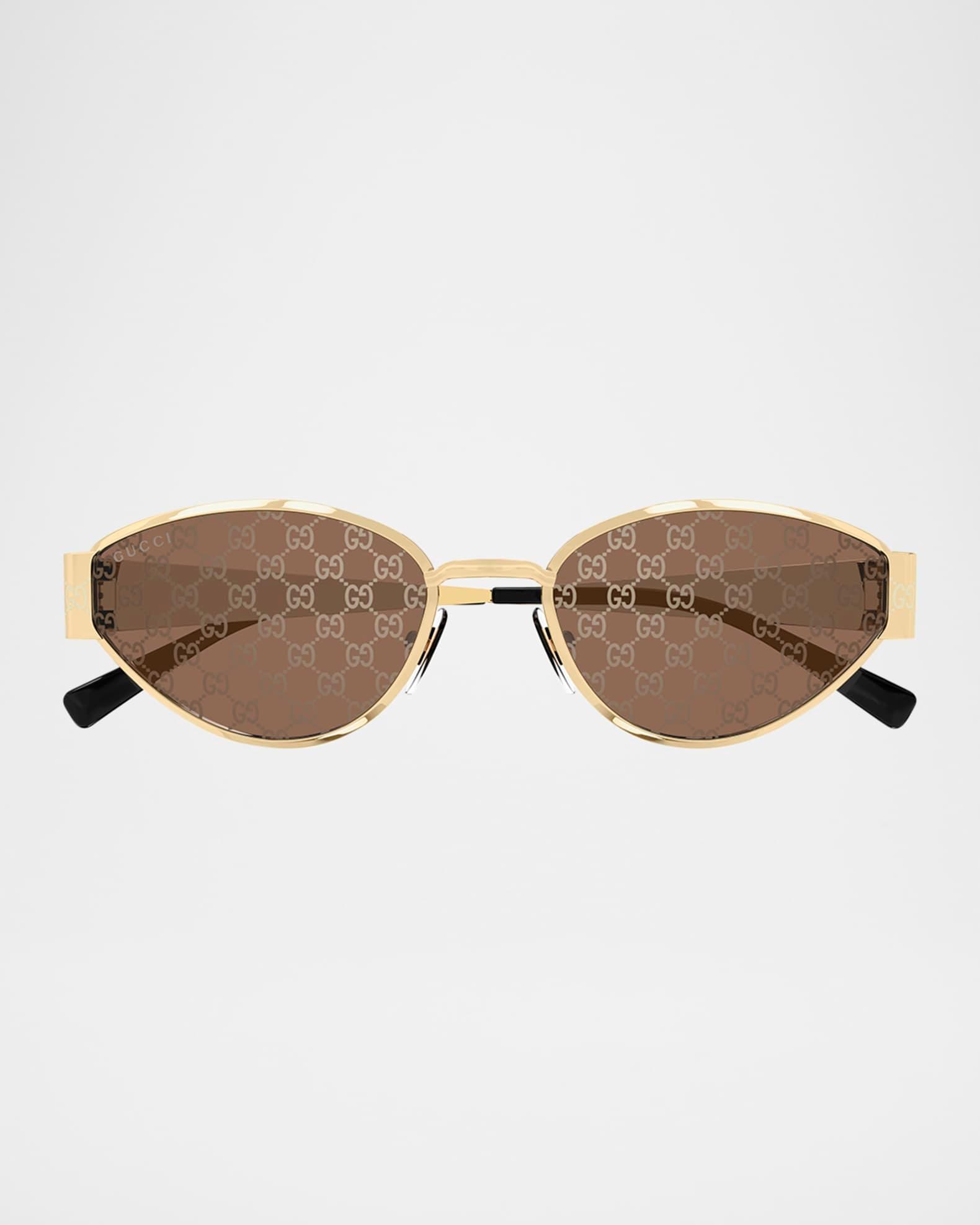 GG Metal Oval Sunglasses Product Image