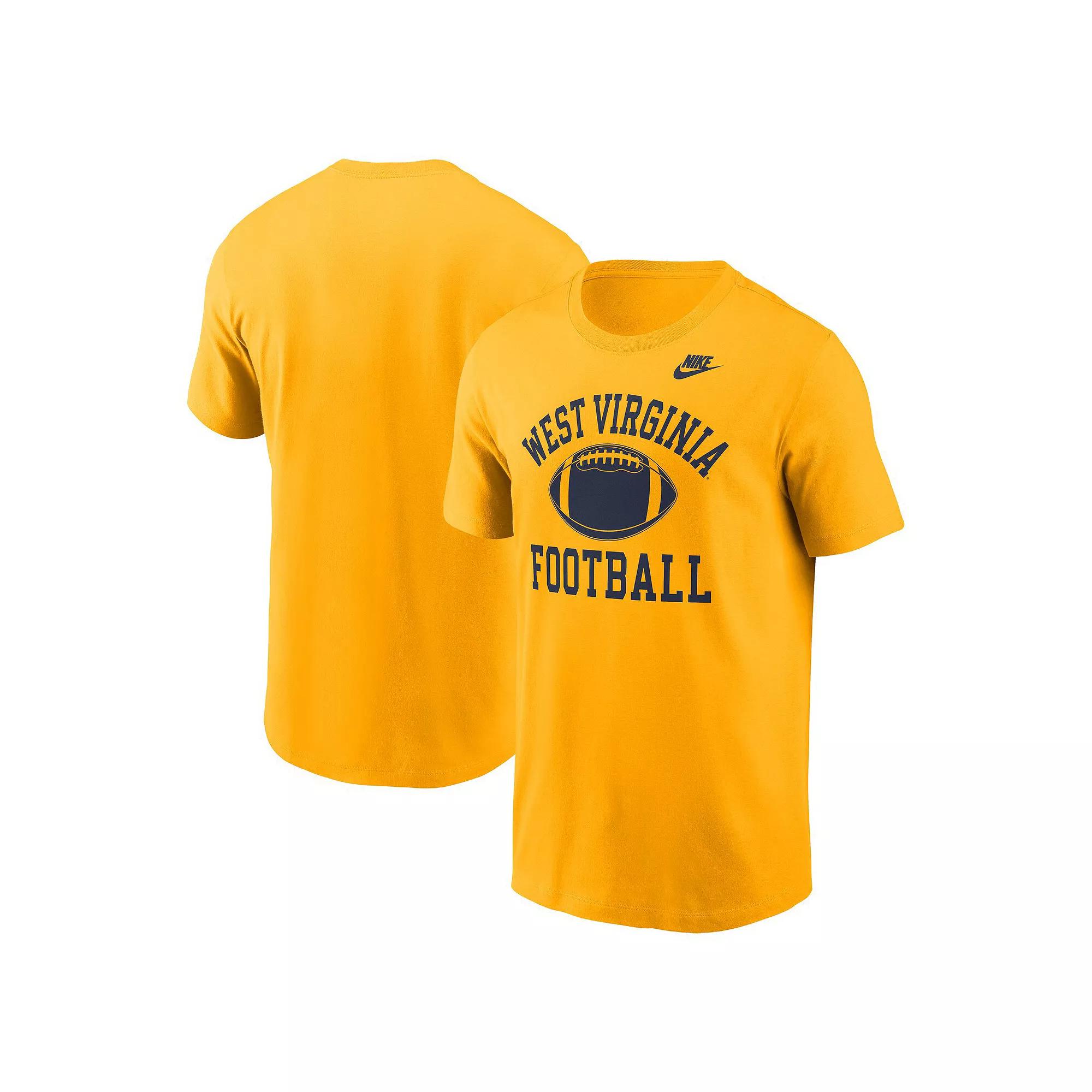 Men's Nike Gold West Virginia Mountaineers Legacy Football Icon T-Shirt, Size: Small Product Image