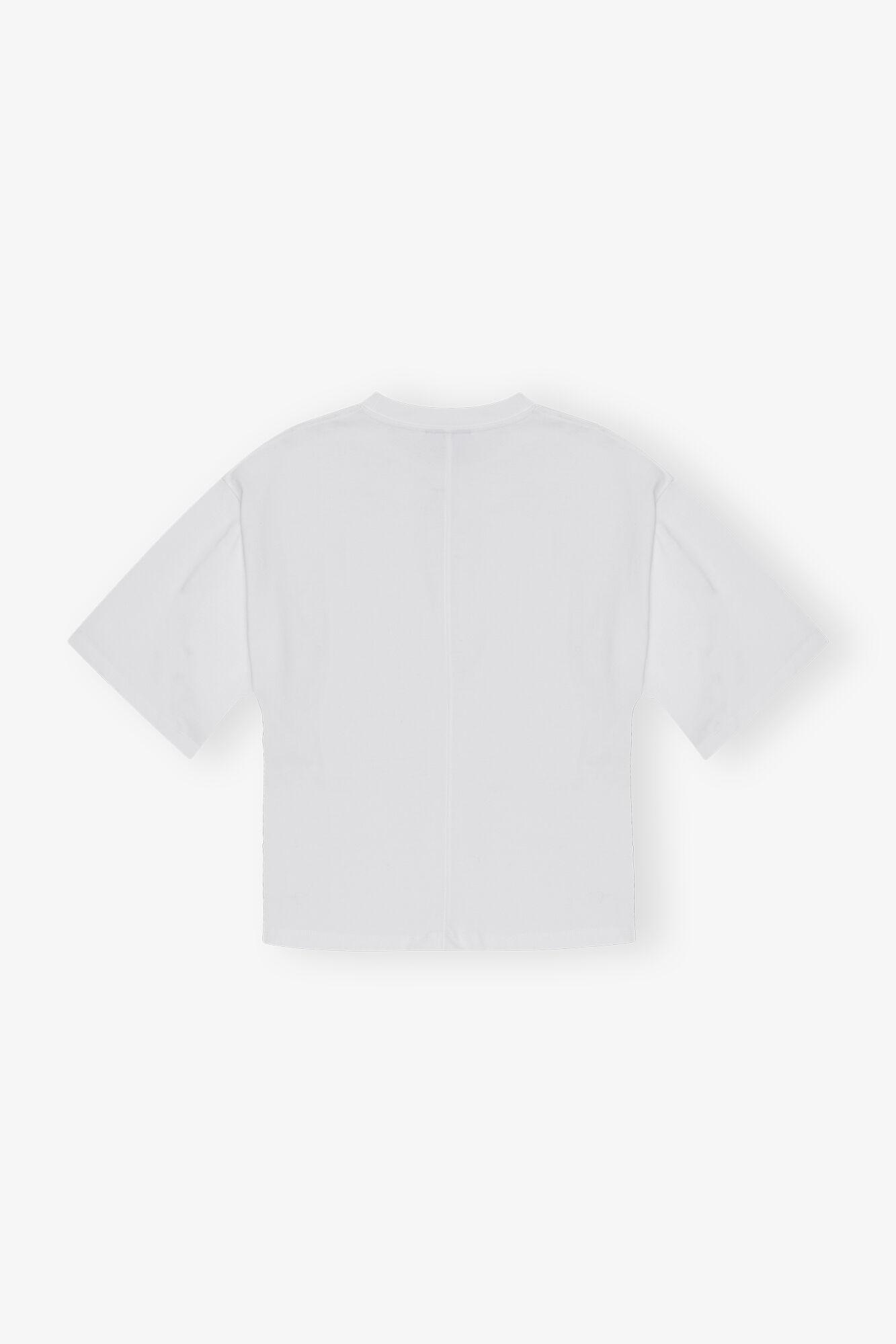 White Heavy Cotton T-shirt Product Image