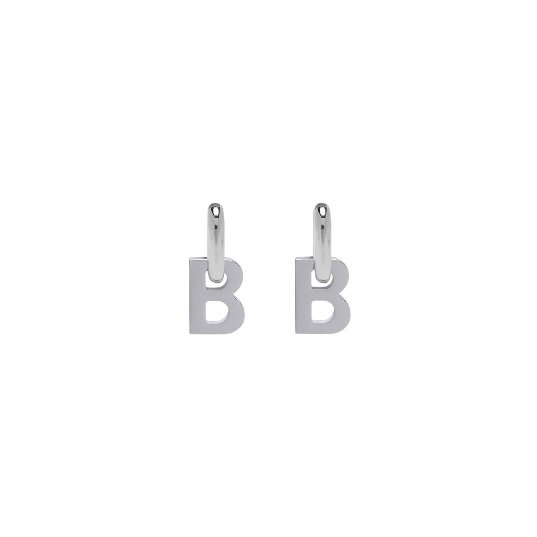 Women's B Chain Xl Earrings in Silver Product Image