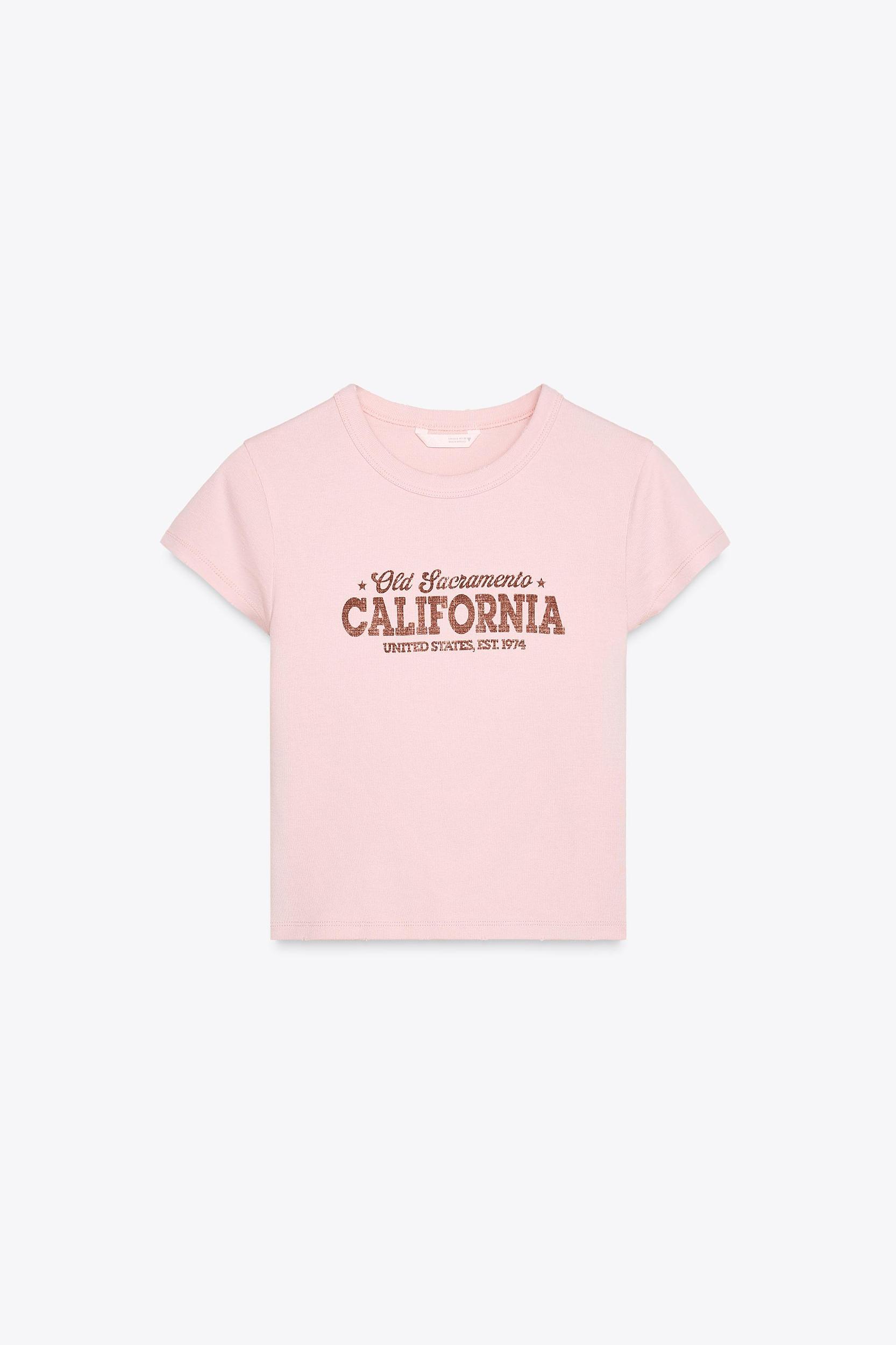 COTTON MODAL TEXT T-SHIRT Product Image