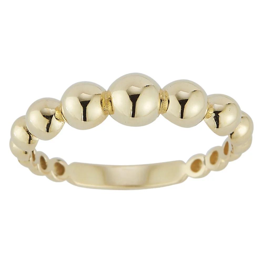 LUMINOR GOLD 14k Gold Graduated Ball Ring, Women's, Size: 7 Product Image