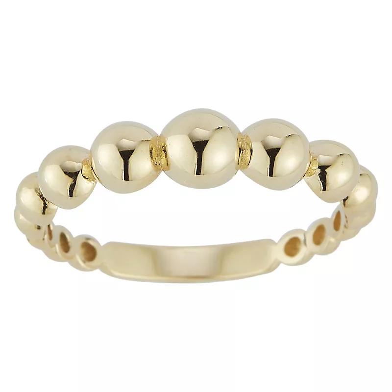 LUMINOR GOLD 14k Gold Graduated Ball Ring, Women's, Size: 7 Product Image