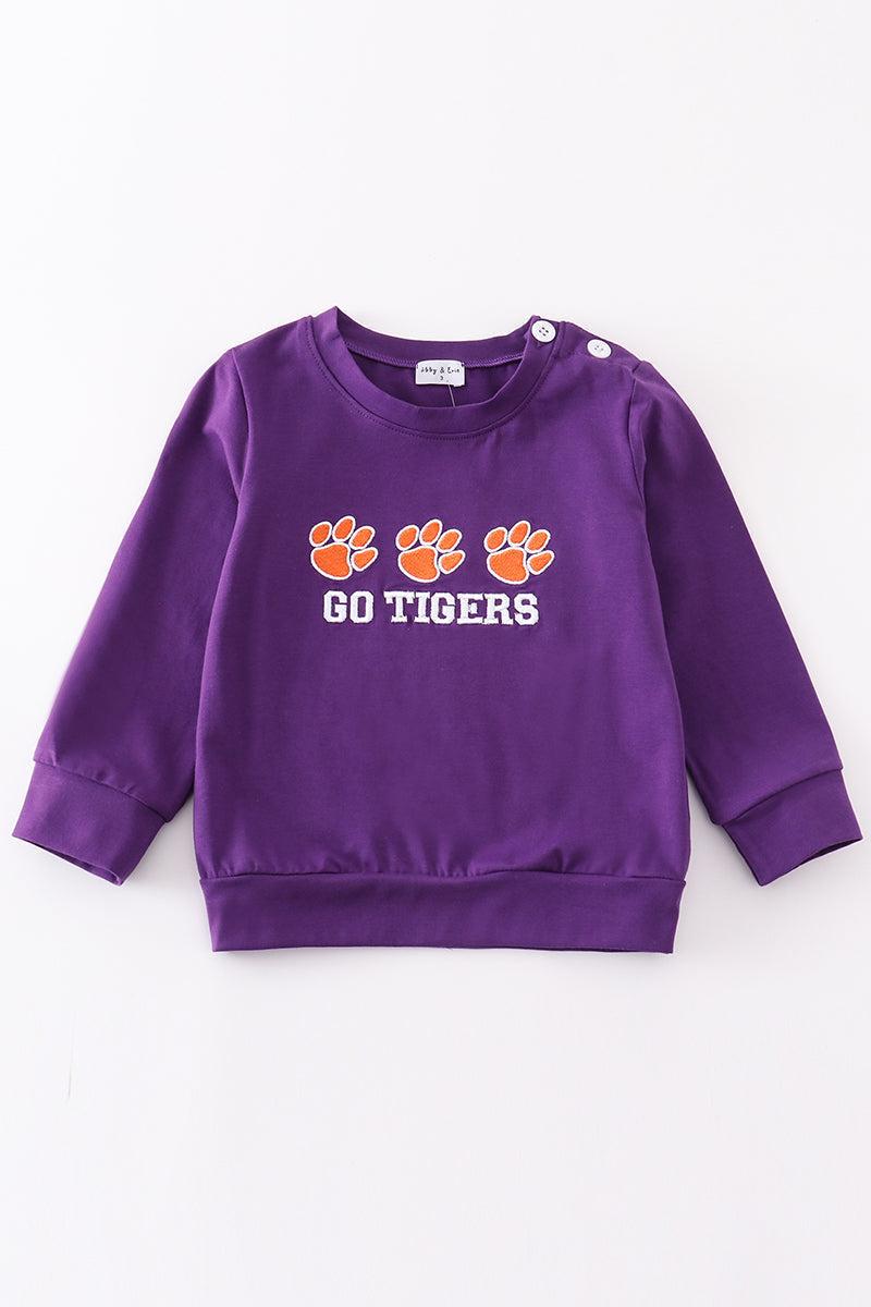 Puprle go tigers embroidery boy top Boys Product Image