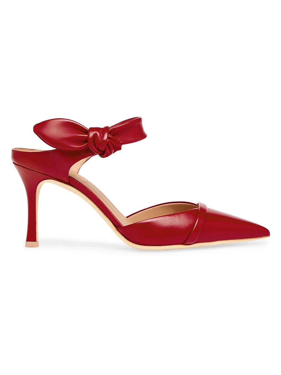 Womens Eartha 80MM Leather Mules Product Image