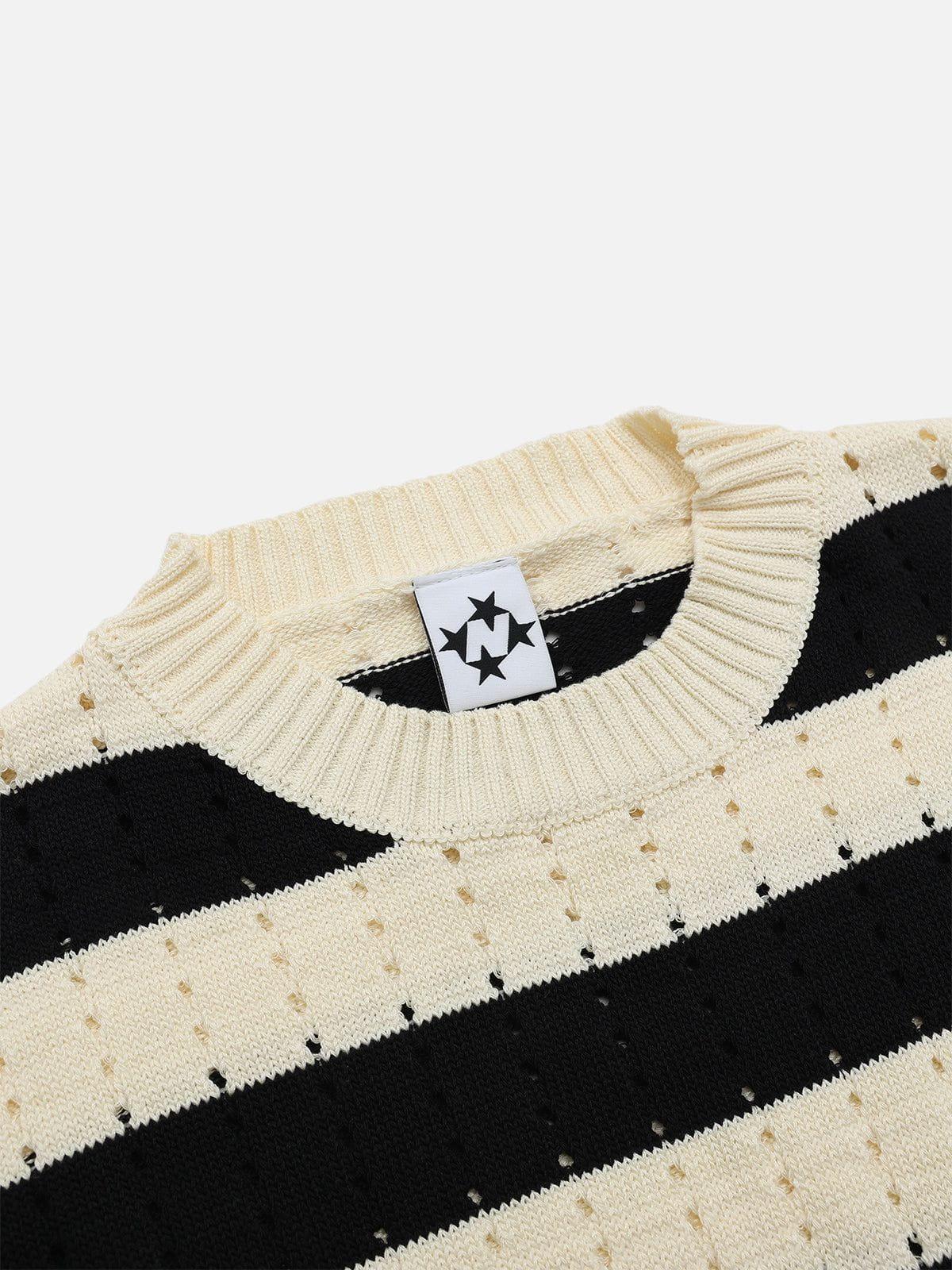 Aelfric Eden Stripe Hollow Out Tee Product Image