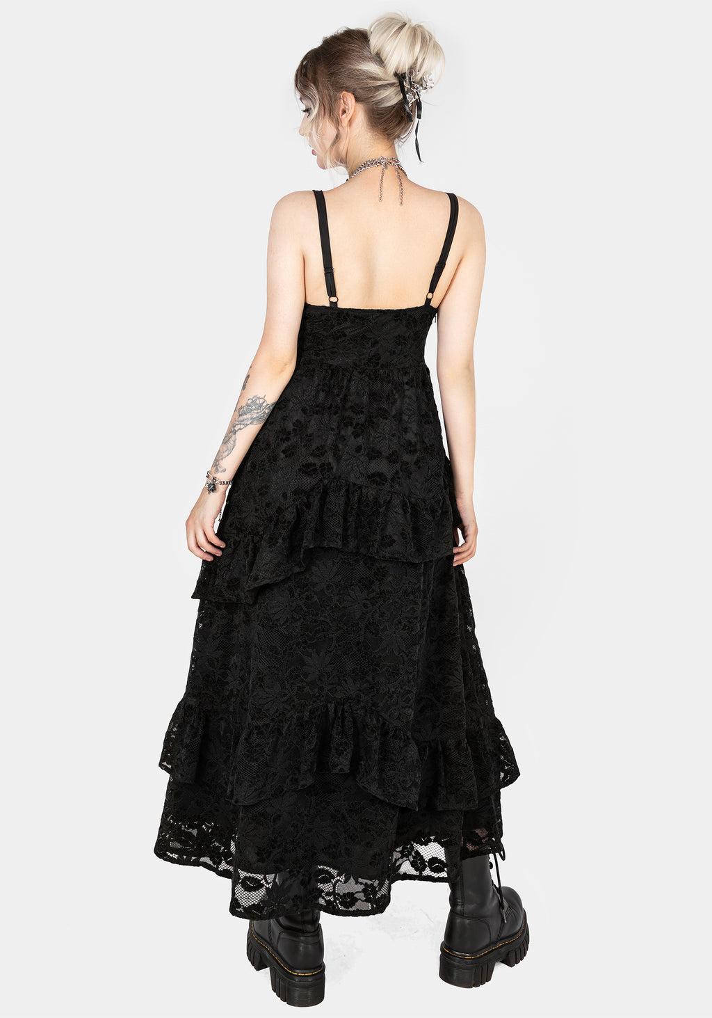 Dauphine Tiered Lace Midaxi Dress Product Image