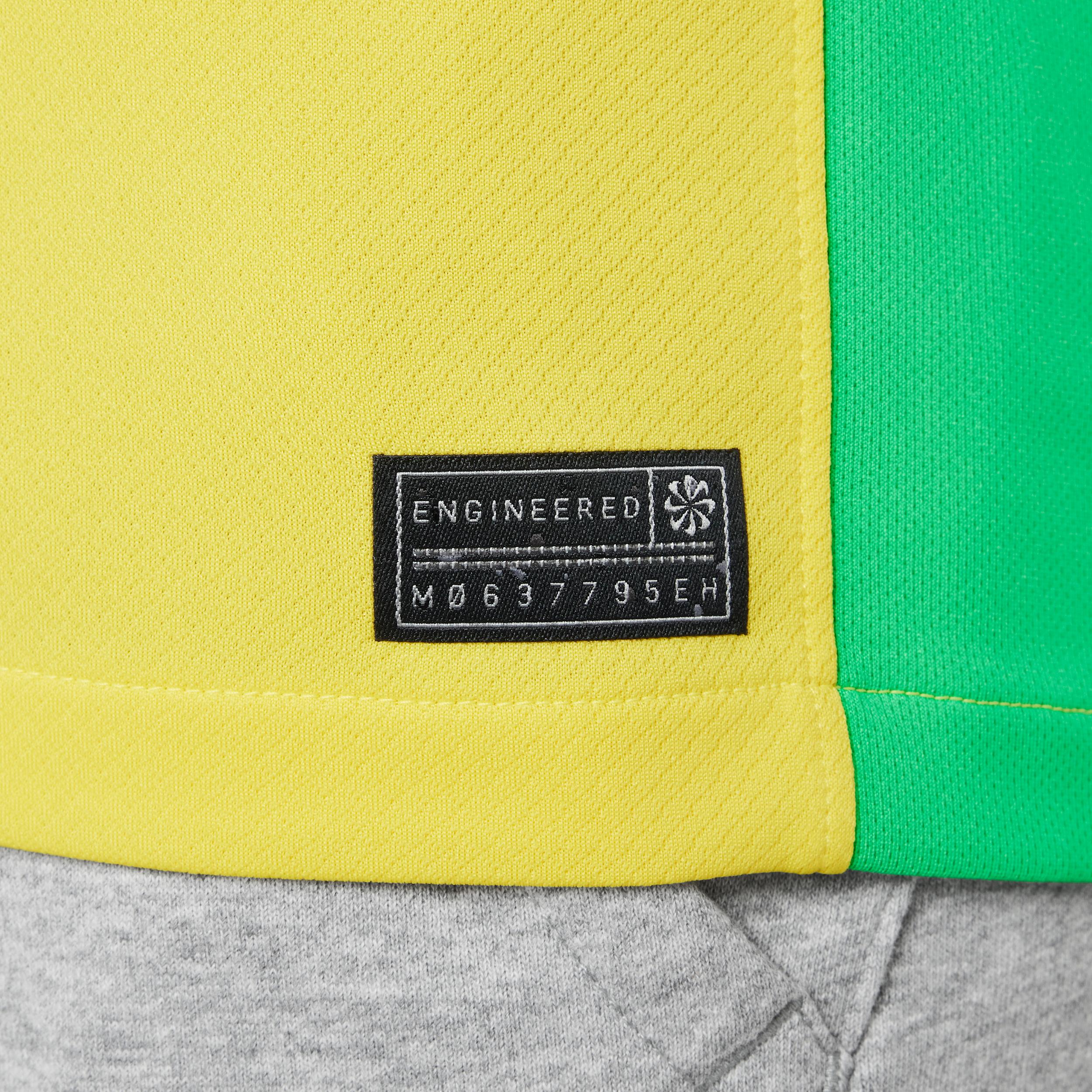 Brazil 2025 Stadium Home (Women's Team) Big Kids' Nike Dri-FIT Soccer Replica Jersey Product Image