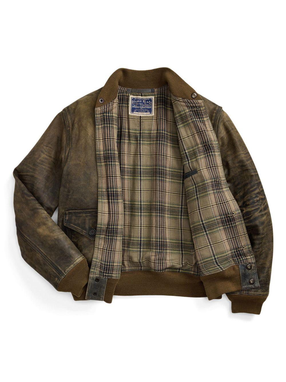 Stanton distressed leather jacket Product Image