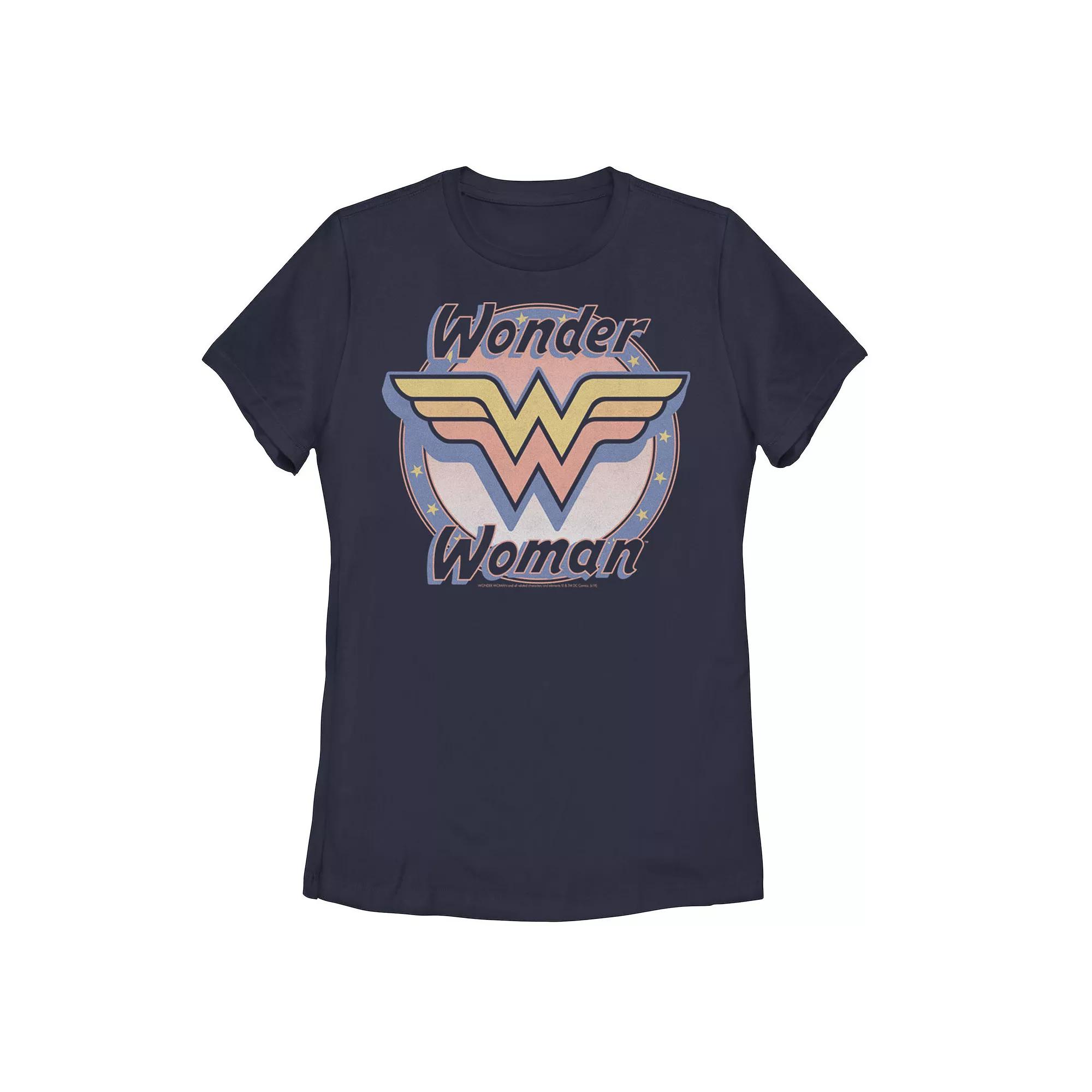 Juniors' DC Comics Wonder Woman Retro Logo Graphic Tee, Girl's,  Product Image