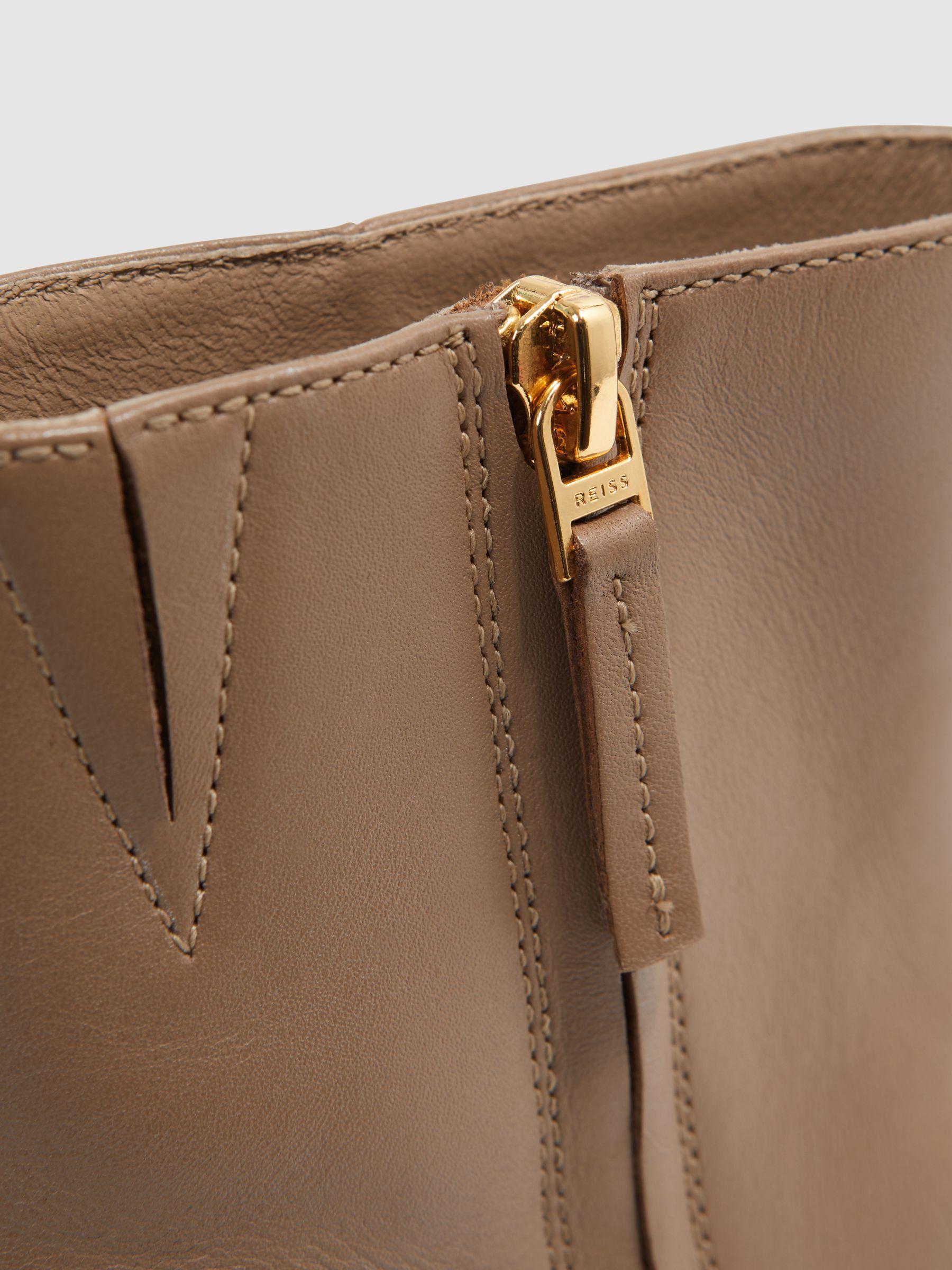 Square Toe Block Heel Boots in Camel Product Image