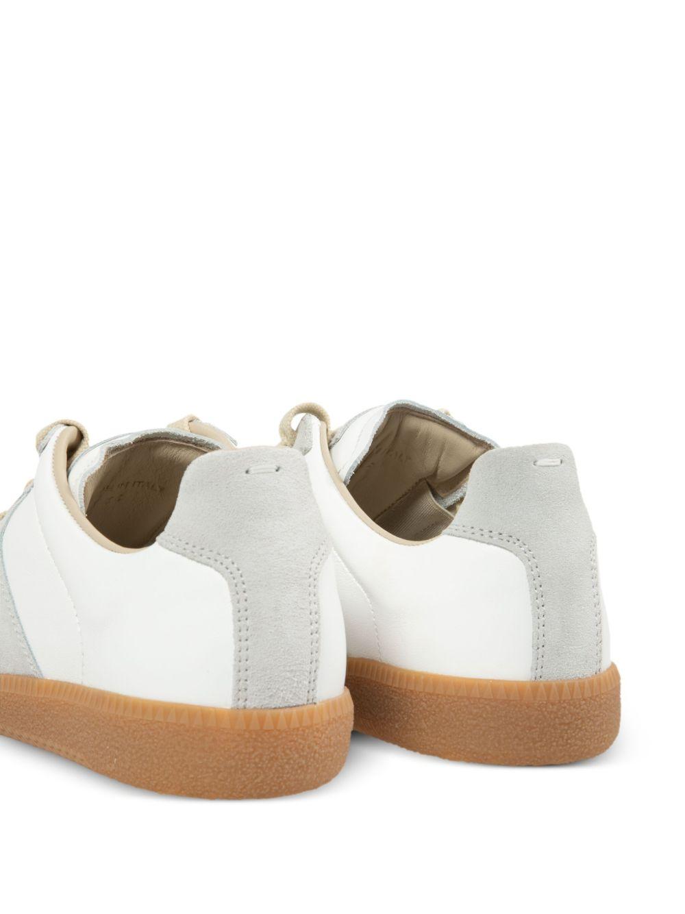 MAISON MARGIELA Bicolor Leather Replica Sneakers In White Product Image