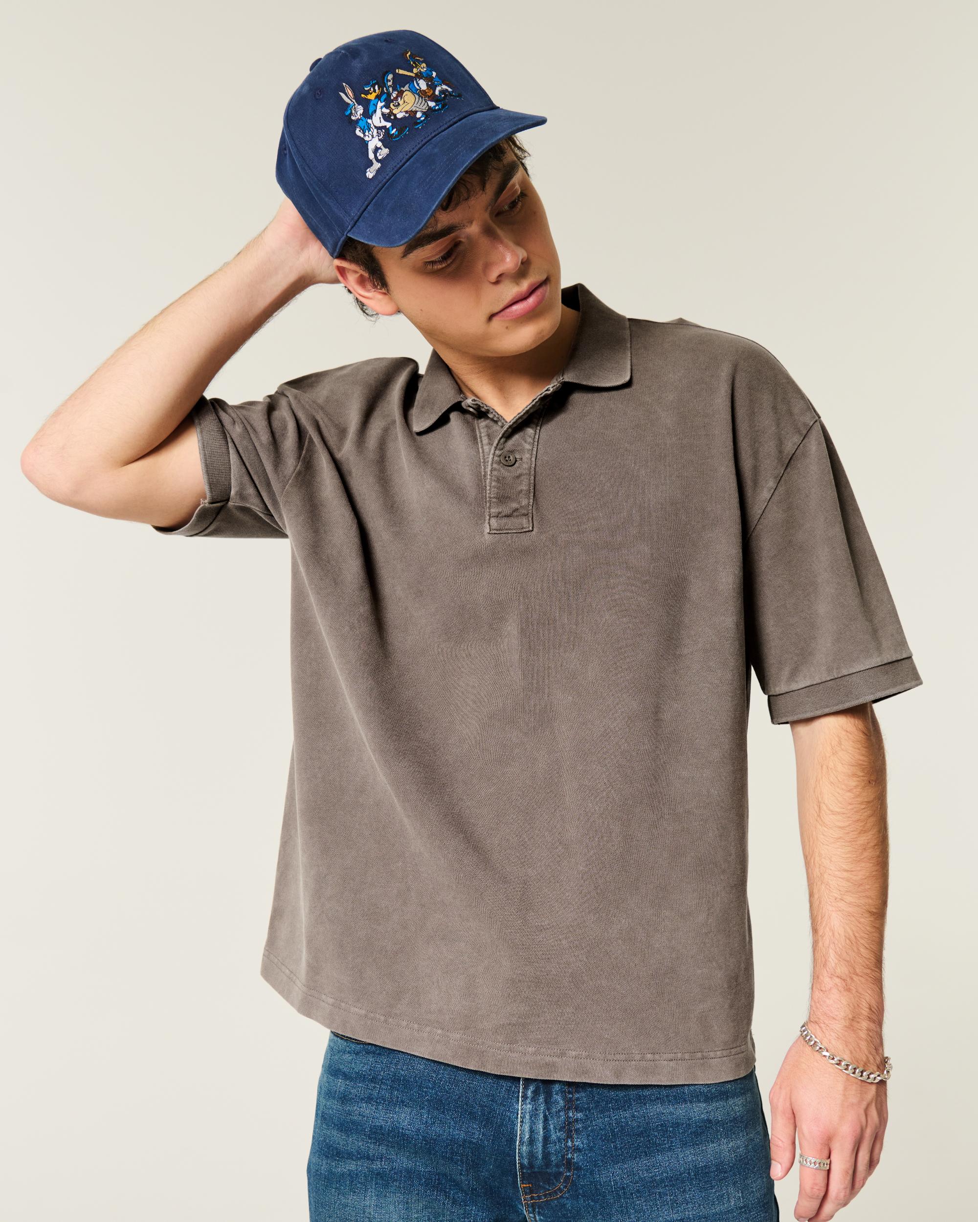 Boxy Crop Polo Product Image
