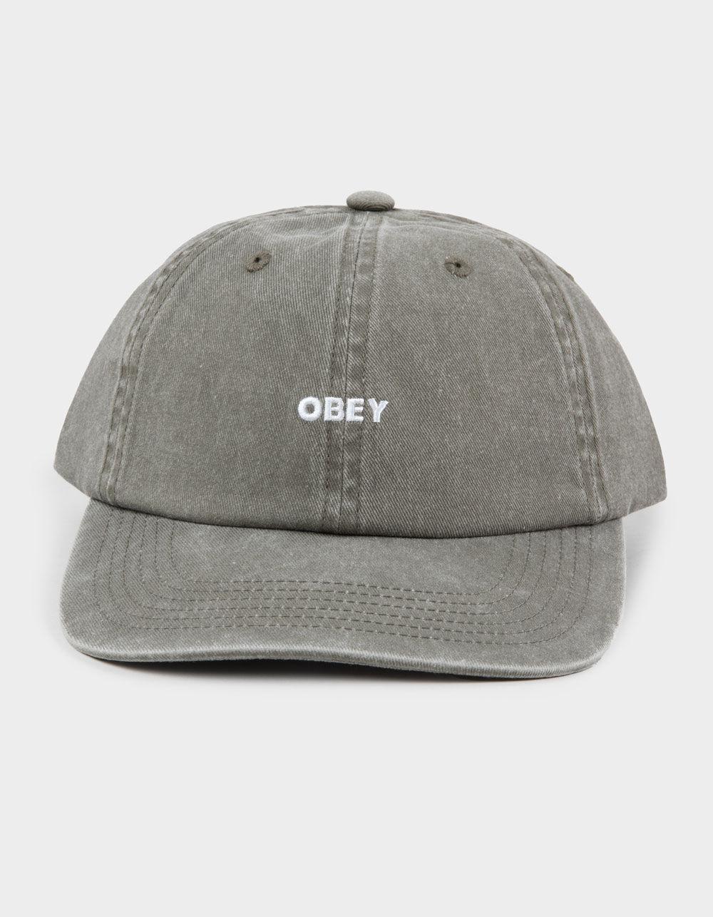 OBEY Pigment Bold 6 Panel Strapback Hat - LT GREEN Product Image