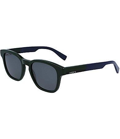 Lacoste Mens L986S 52mm Colorblock Rectangle Sunglasses Product Image