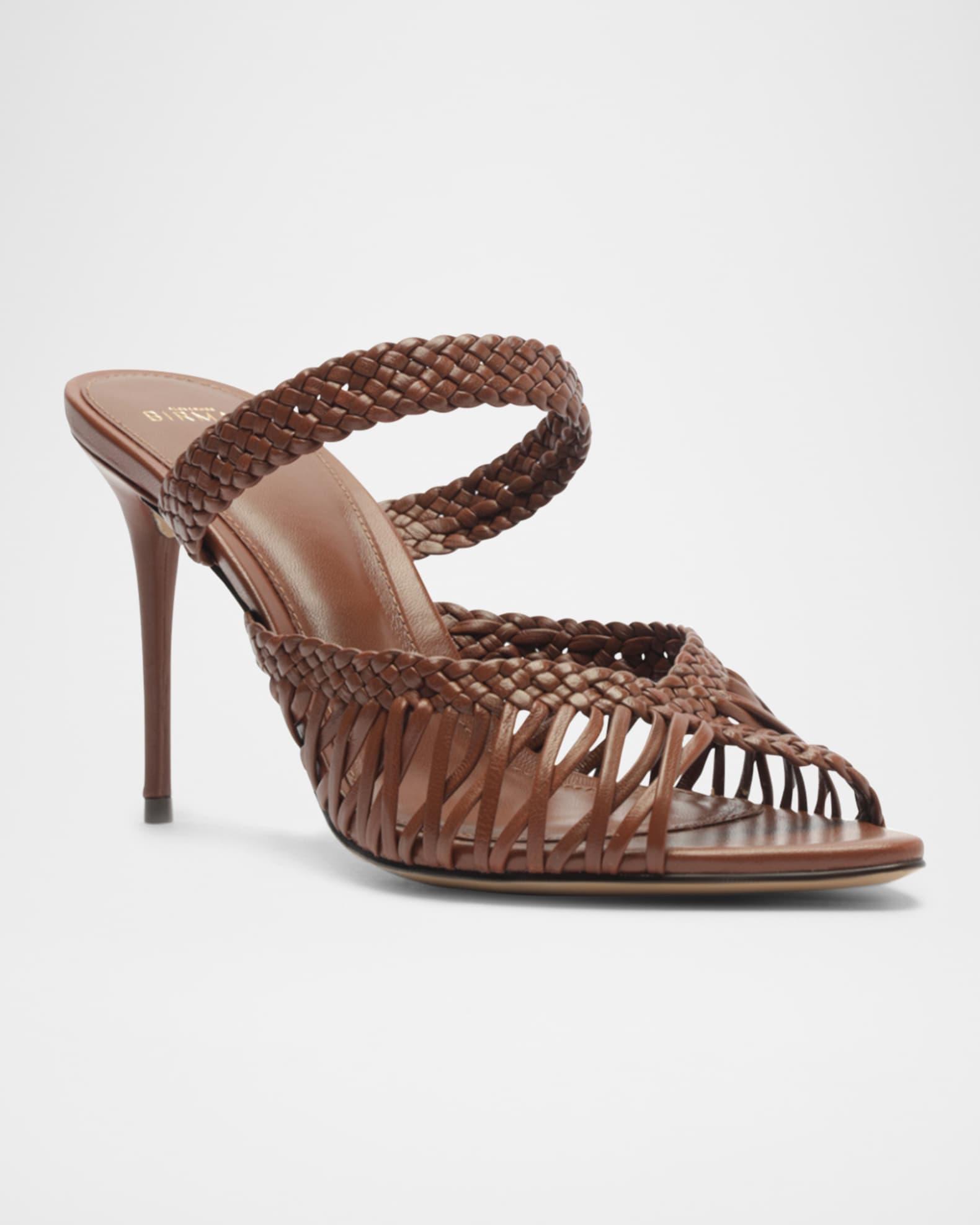 Agatha 85 Leather Stiletto Sandals Product Image
