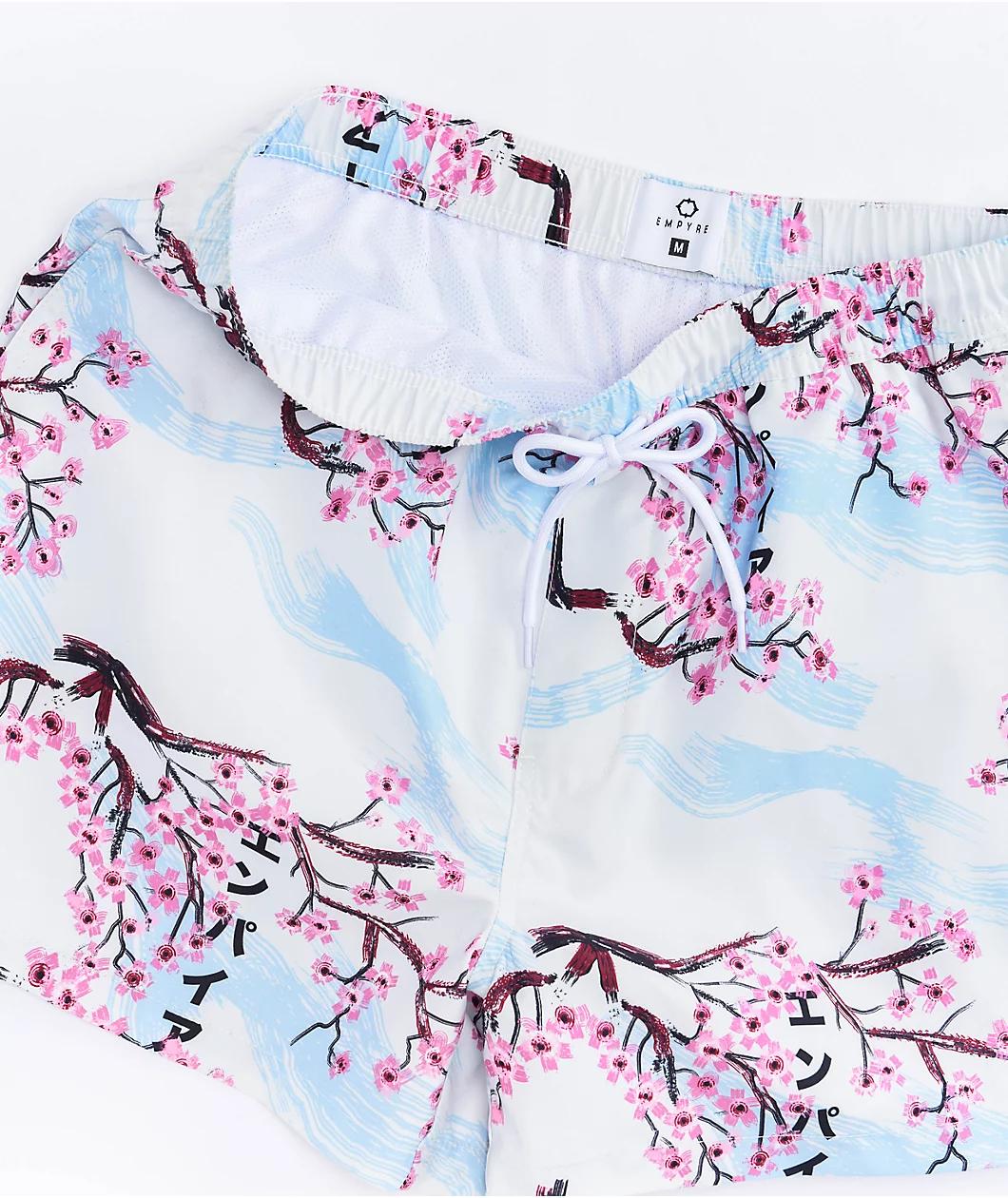 Empyre Ollie Floral Off White Board Shorts Product Image