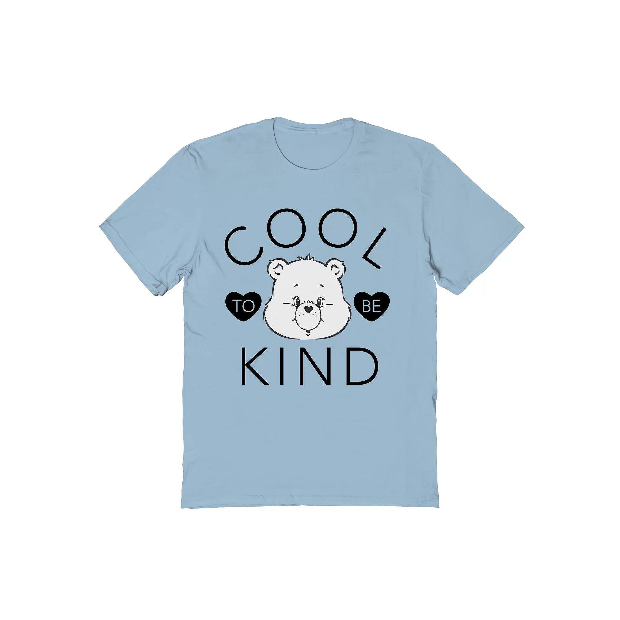 Men's Care Bears Cool To Be Kind Valentine's Day Graphic Tee, Size: XL, Light Blue Product Image