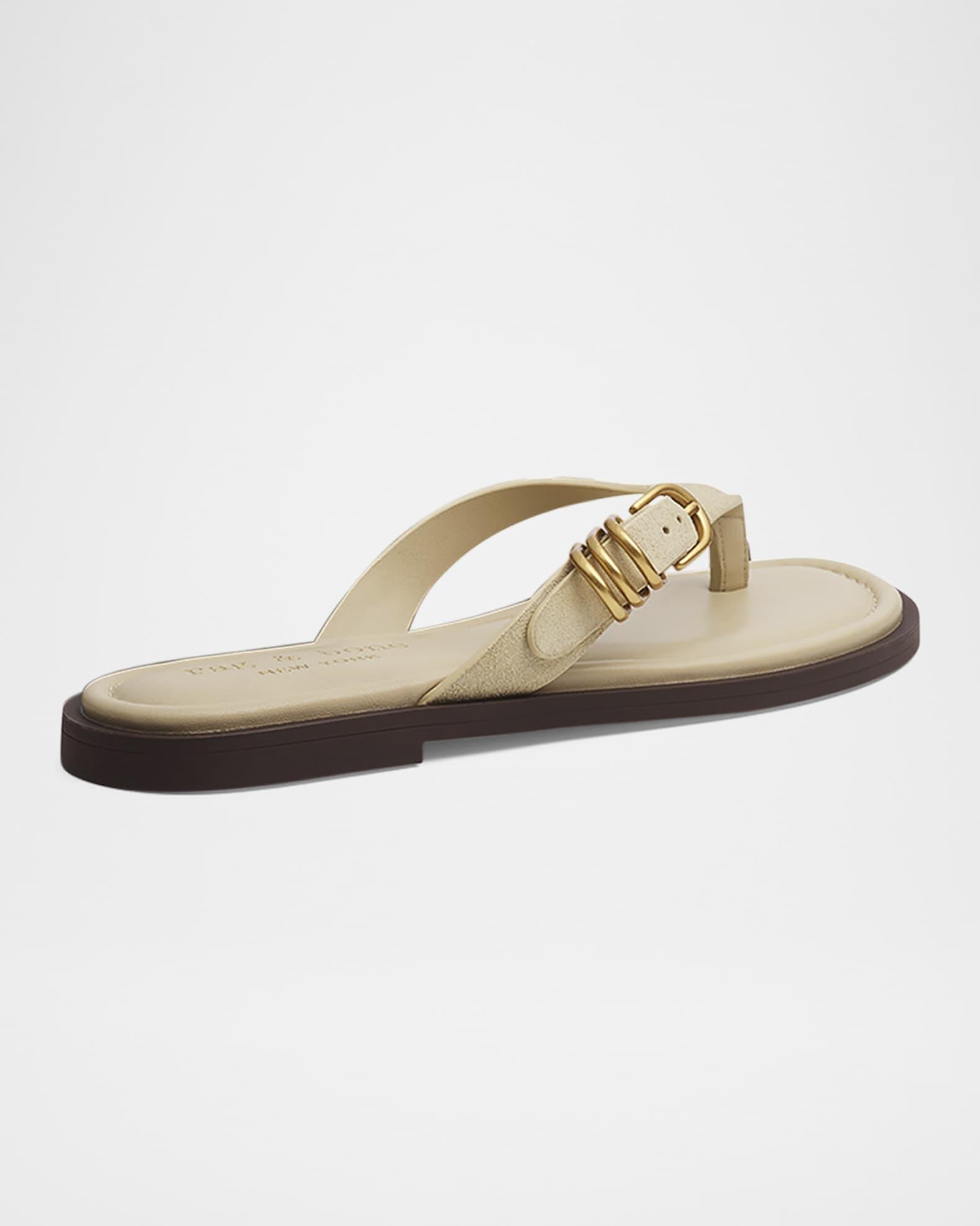 Gia Suede Thong Sandals Product Image