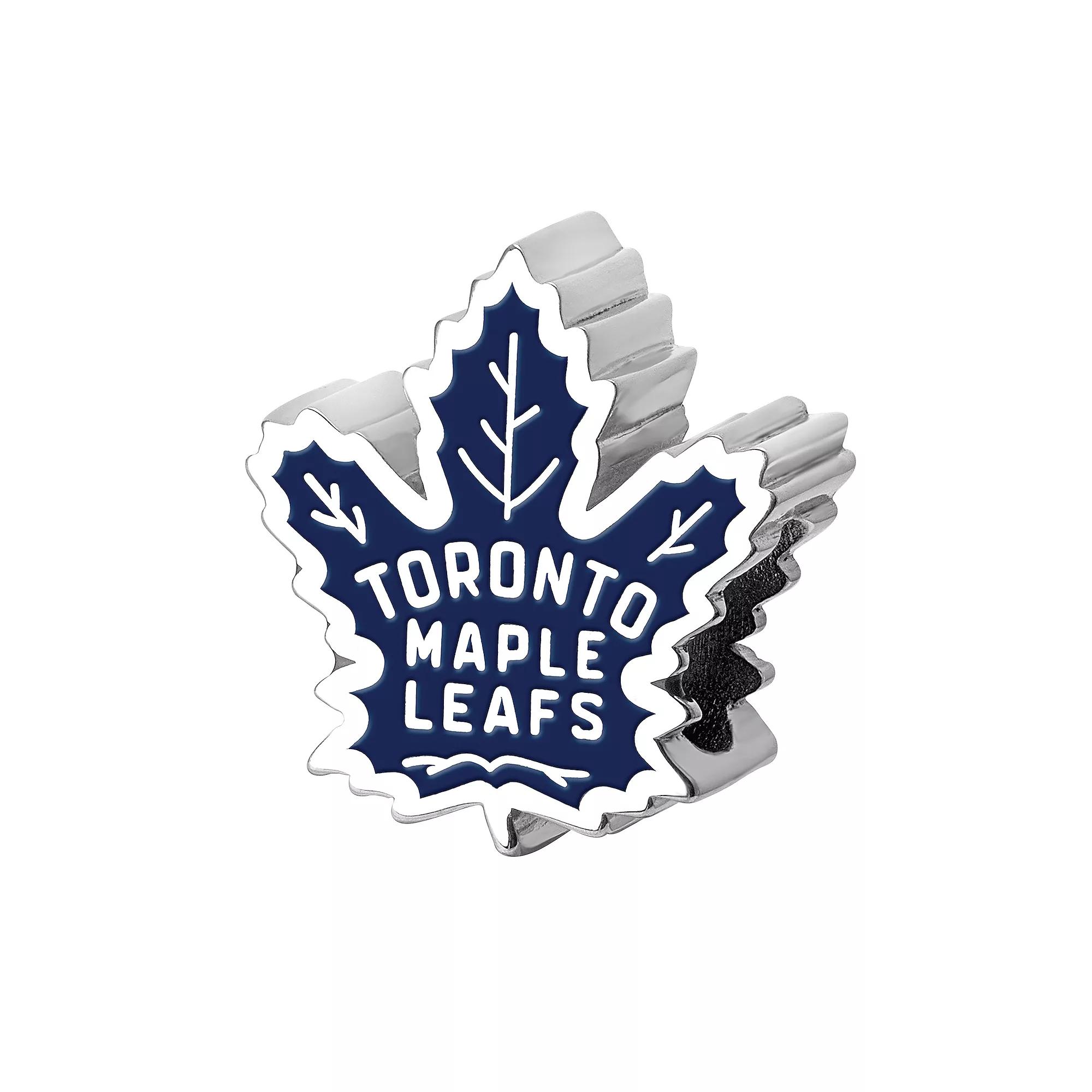 LogoArt Toronto Maple Leafs Sterling Silver Enamel Logo Bead, Women's Product Image